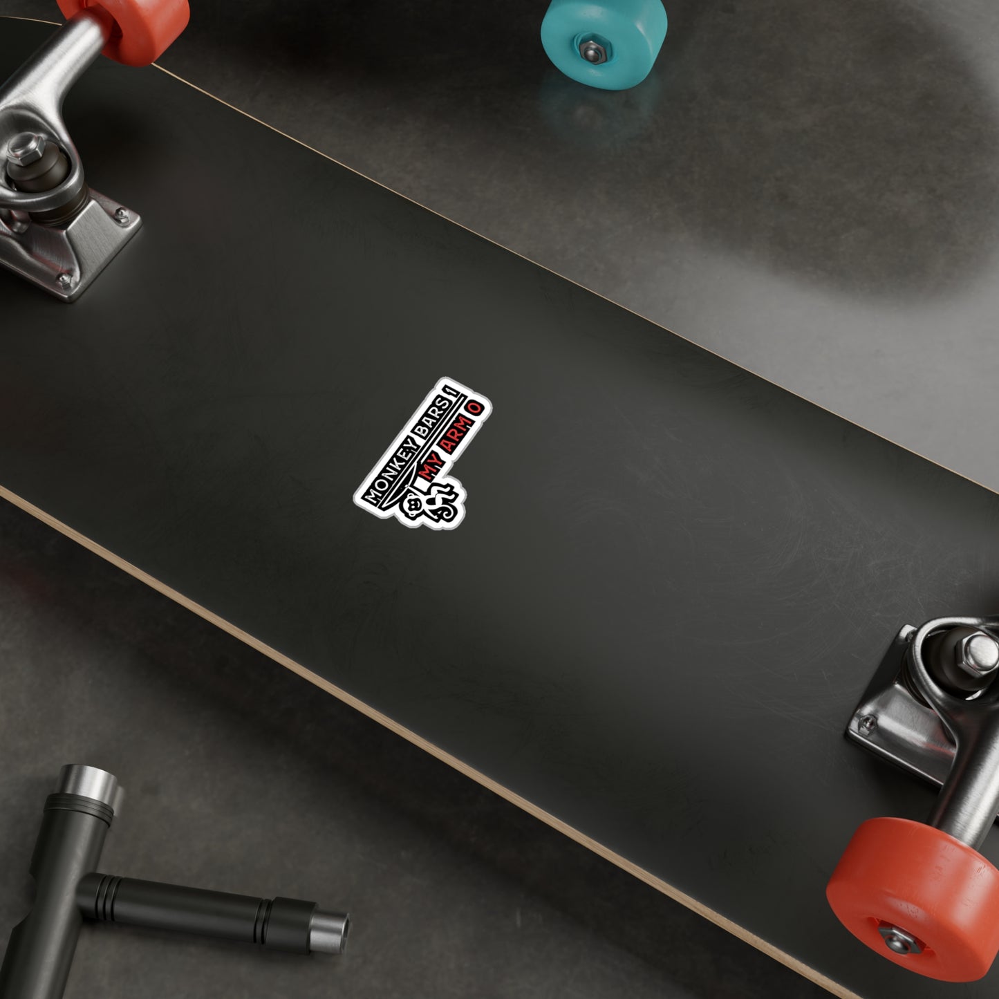 Monkey Bars 1 - My Arm 0 - Broken Sticker for Laptop Sticker. Water Bottle Sticker, Vinyl Arm Decal - Broken Gift