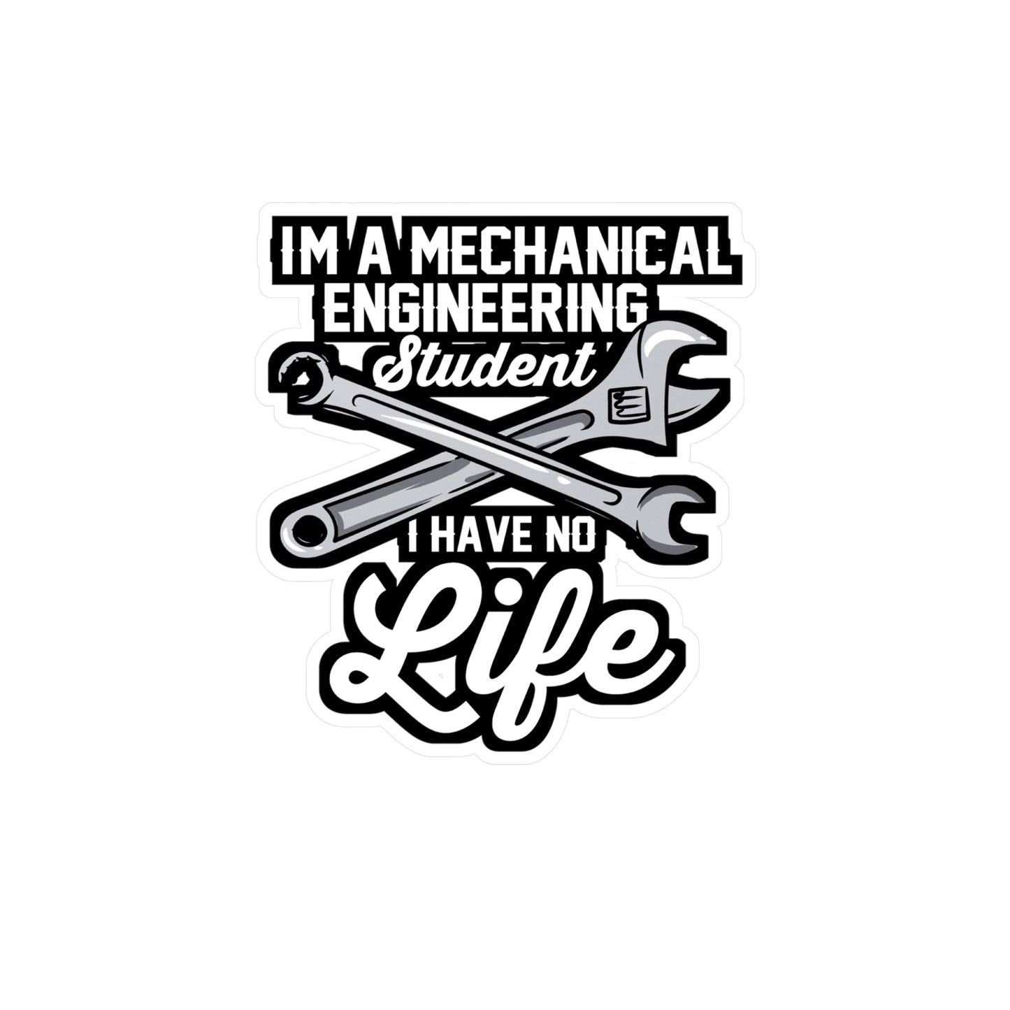 Mechanical Engineering Student - Mechanical-engineer Sticker for Laptop Sticker. Water Bottle Sticker, Vinyl Gaming Decal - Mechanical-engineer Gift