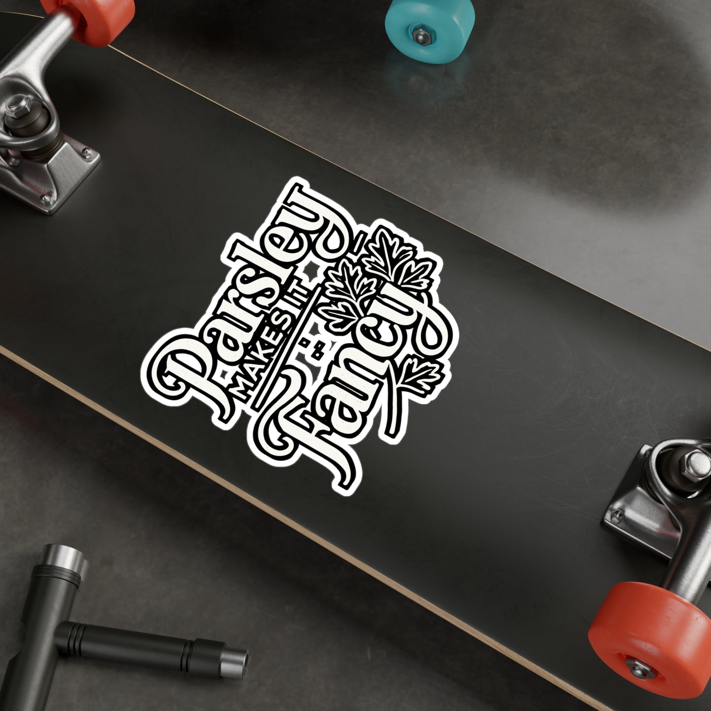 Parsley Makes It Fancy – Cooking Sticker for Car, Laptop & Water Bottle | Vinyl Chef Decal, Funny Cooking Gift