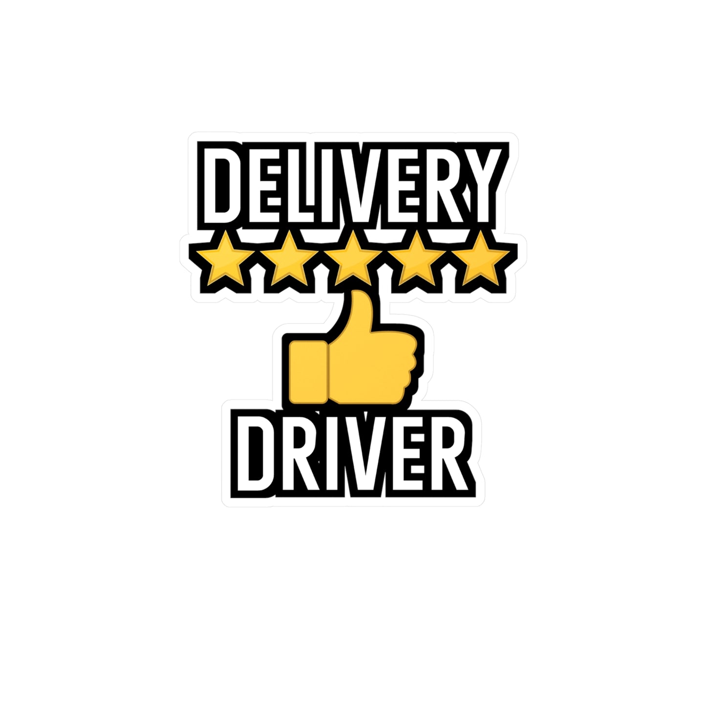 Delivery Driver - Stamp Sticker for Wall, Laptop, Window, Truck, Car Stamp Gift Vinyl Mail Decal Sticker