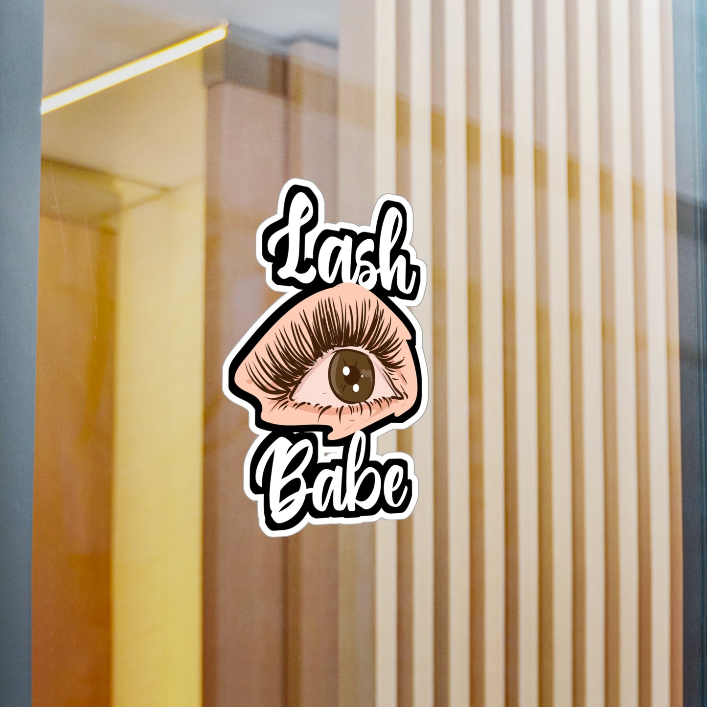Lash Babe - Lash-artist Sticker for Laptop Sticker. Water Bottle Sticker, Vinyl Makeup-artist Decal - Lash-artist Gift