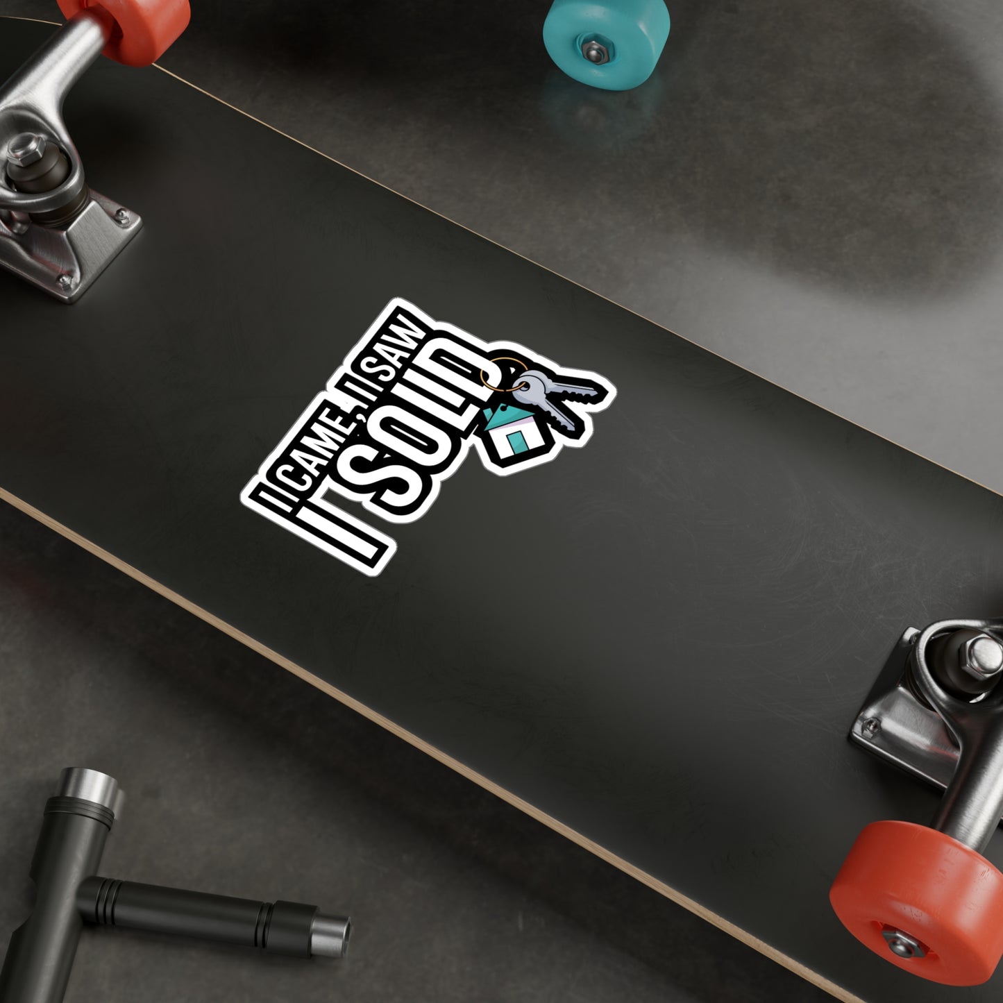 I came i saw i sold - Real estate Sticker for Car, Wall, Laptop, Window, Truck Real estate Gift Vinyl Real estate agent Decal Sticker