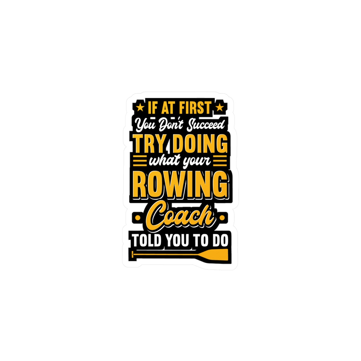 Rowing Coach | Rowing Sticker | Coxswain Decals | Rower Laptop Sticker | Rowing Gift | Coxswain Gift