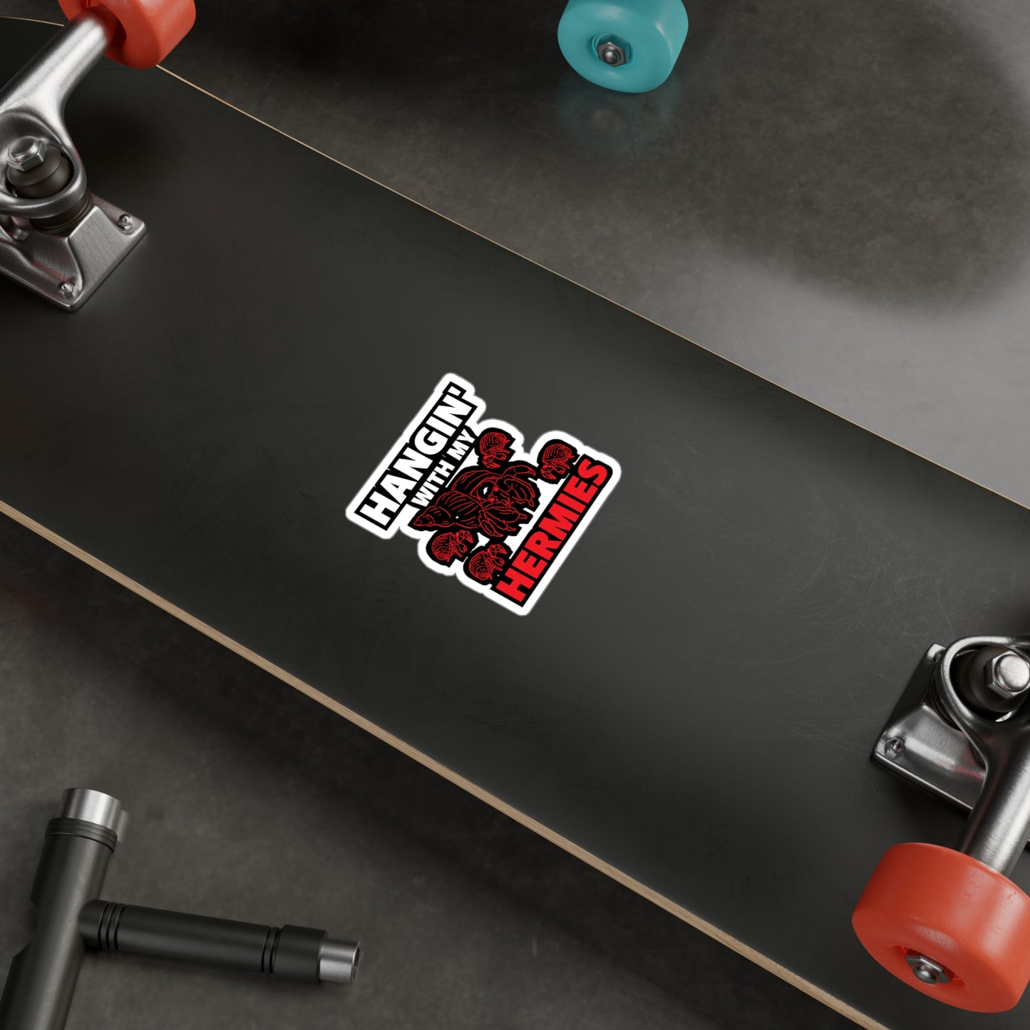 Hangin' With My Hermies - Hermit Sticker for Laptop Sticker. Water Bottle Sticker, Vinyl Hermies Decal - Hermit Gift