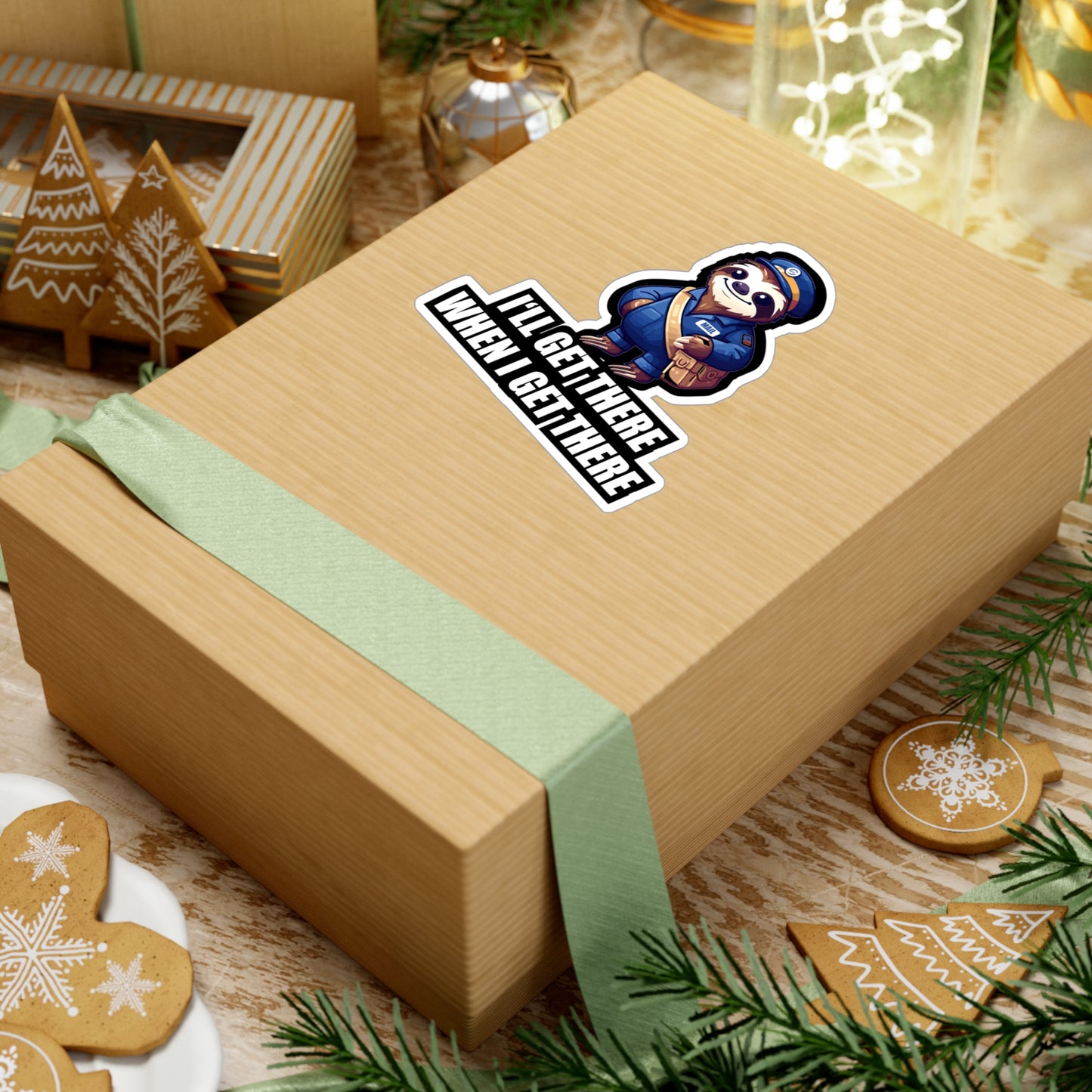 I'll Get There When I Get There - Postal worker Sticker for Car Window Laptop Sticker. Water Bottle Sticker, Vinyl Funny postal worker Decal - Postal worker Gift