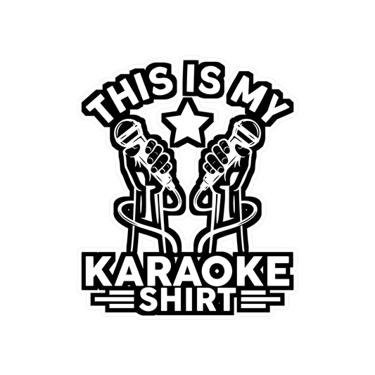 Paraoke Party Singing  - Karaoke Sticker for Laptop Sticker. Water Bottle Sticker, Vinyl Karaoke party Decal - Karaoke Gift
