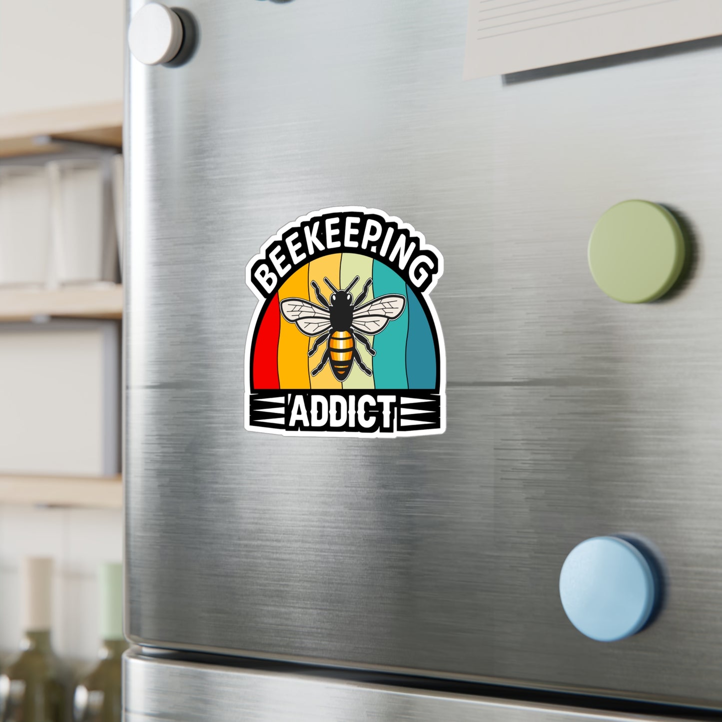 Beekeeping Addict - Beekeeping Sticker for Laptop Sticker. Water Bottle Sticker, Vinyl Brood Decal - Beekeeping Gift