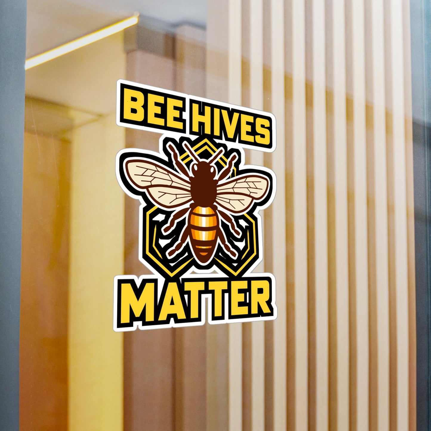 Bee hives matter - Beekeeping Sticker for Laptop Sticker. Water Bottle Sticker, Vinyl Brood Decal - Beekeeping Gift