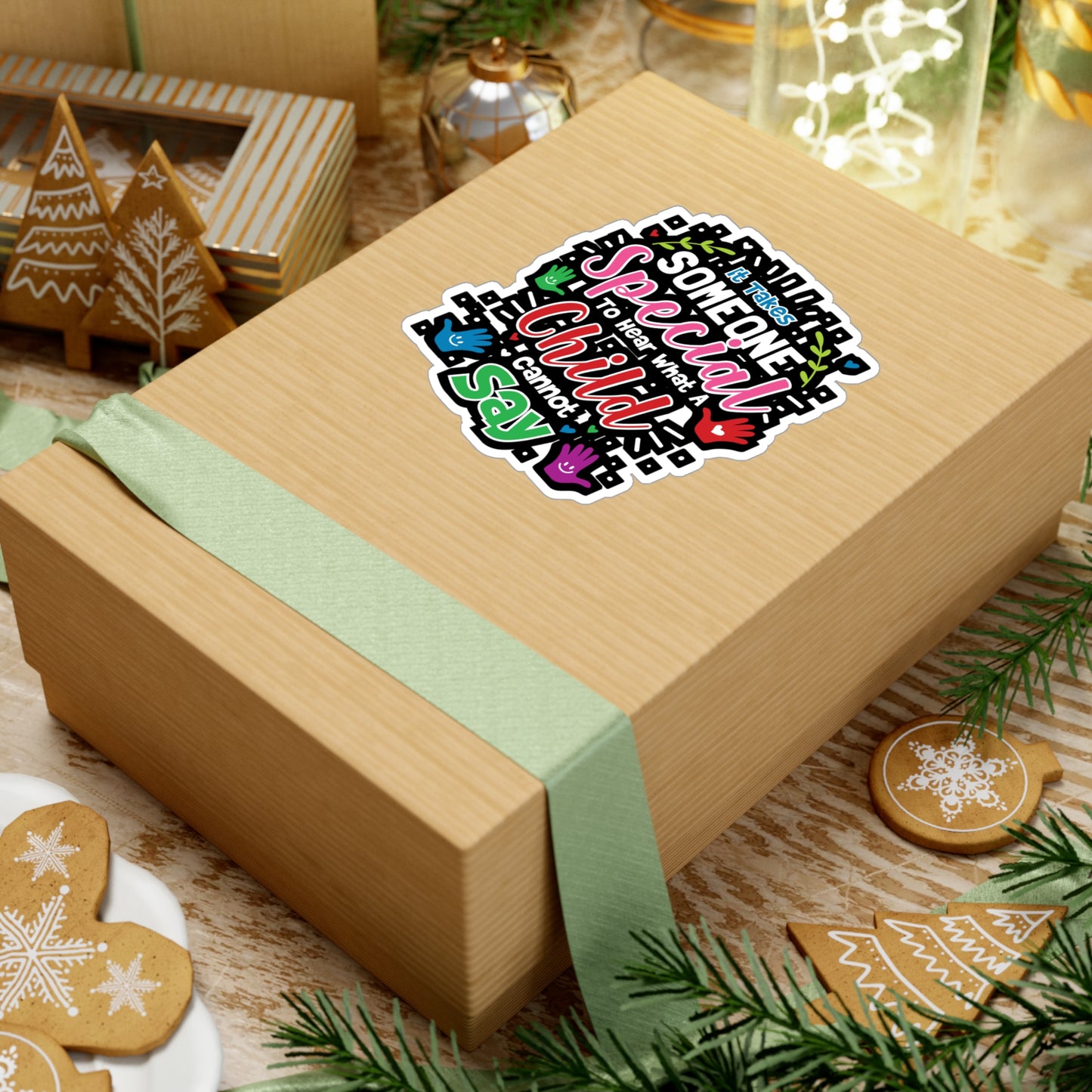 It Takes Someone Special To Hear - Special-education-teacher Sticker for Laptop Sticker. Water Bottle Sticker, Vinyl Disabilities Decal - Special-education-teacher Gift