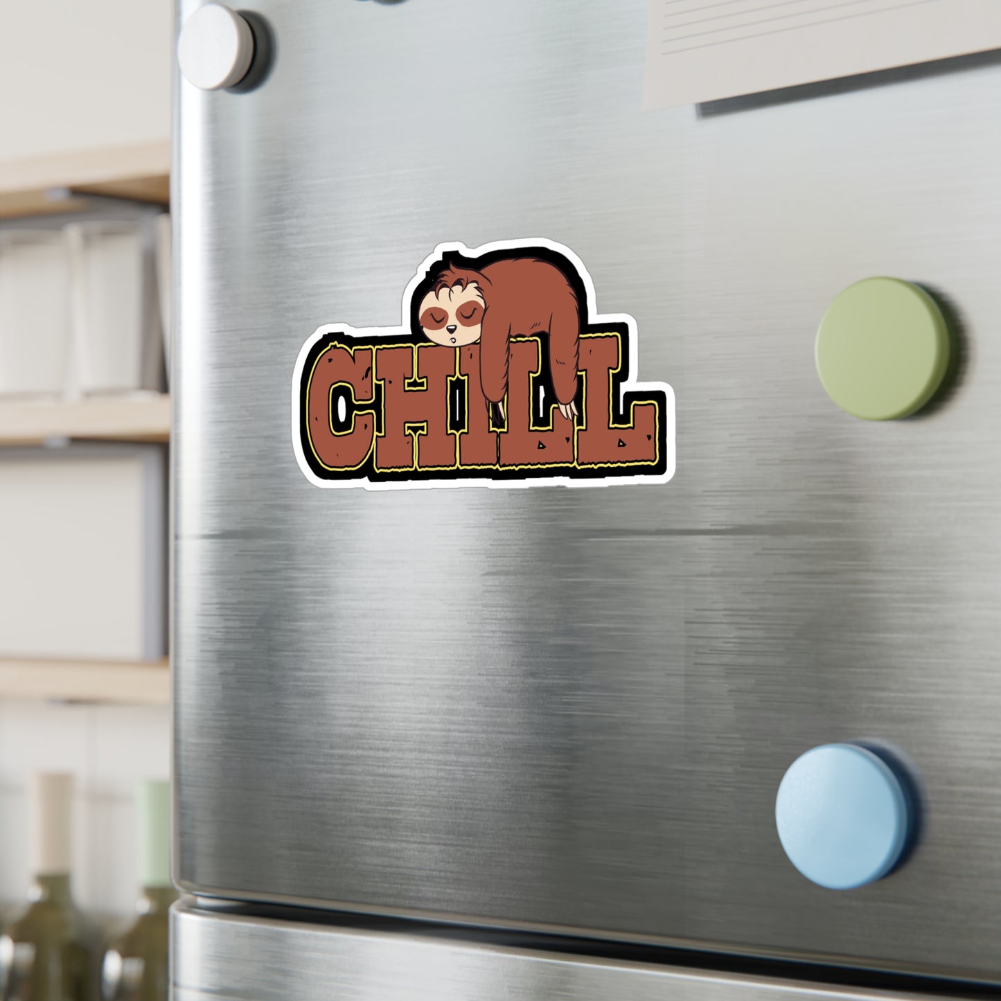 Chill Sloth - Sloth Sticker for Car Window Laptop Sticker. Water Bottle Sticker, Vinyl Cute Decal, Sloths Sticker - Sloth Gift