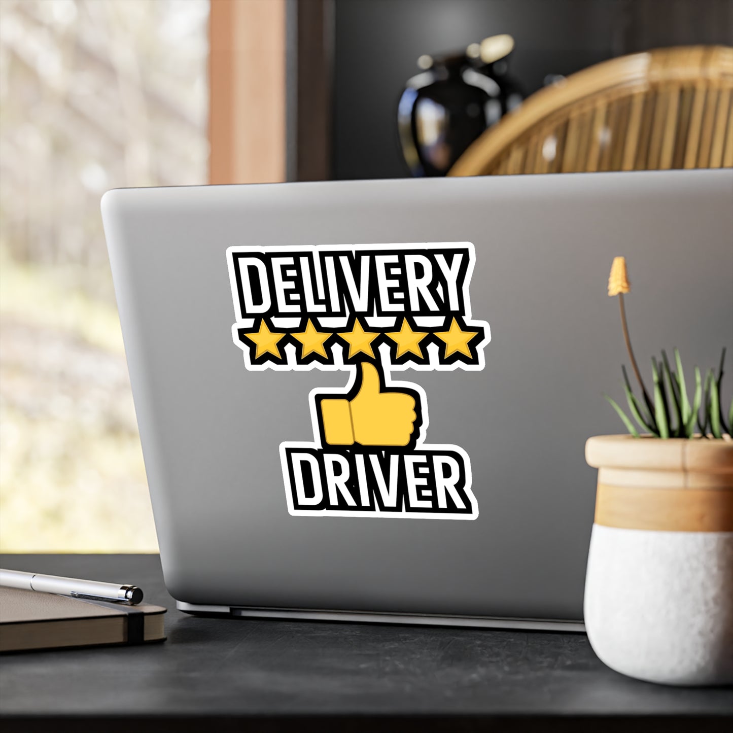 Delivery Driver - Stamp Sticker for Wall, Laptop, Window, Truck, Car Stamp Gift Vinyl Mail Decal Sticker