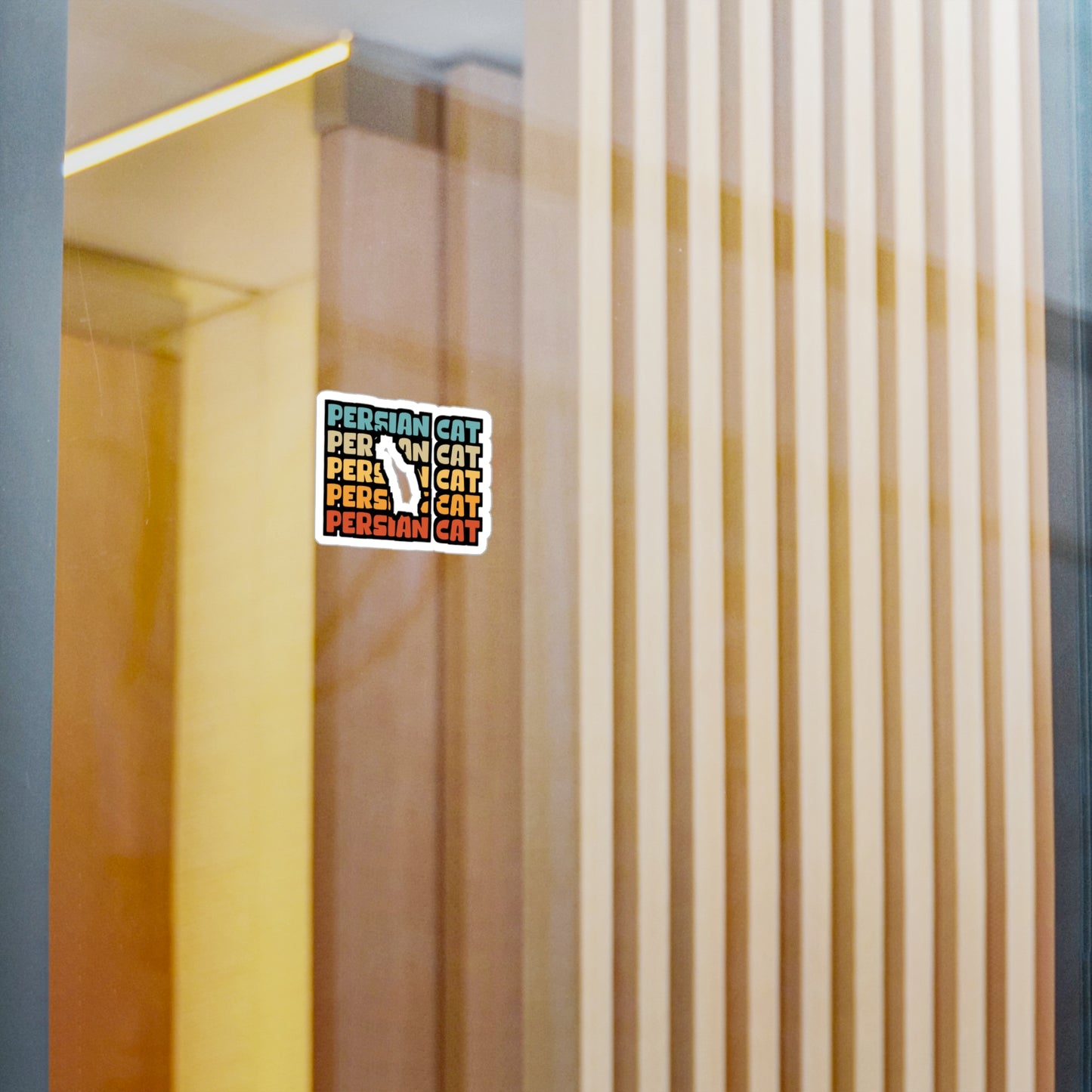 Persian Cat - Kittens Sticker for Car Window Laptop Sticker. Water Bottle Sticker, Vinyl Ruler Decal, Pet Sticker - Kittens Gift