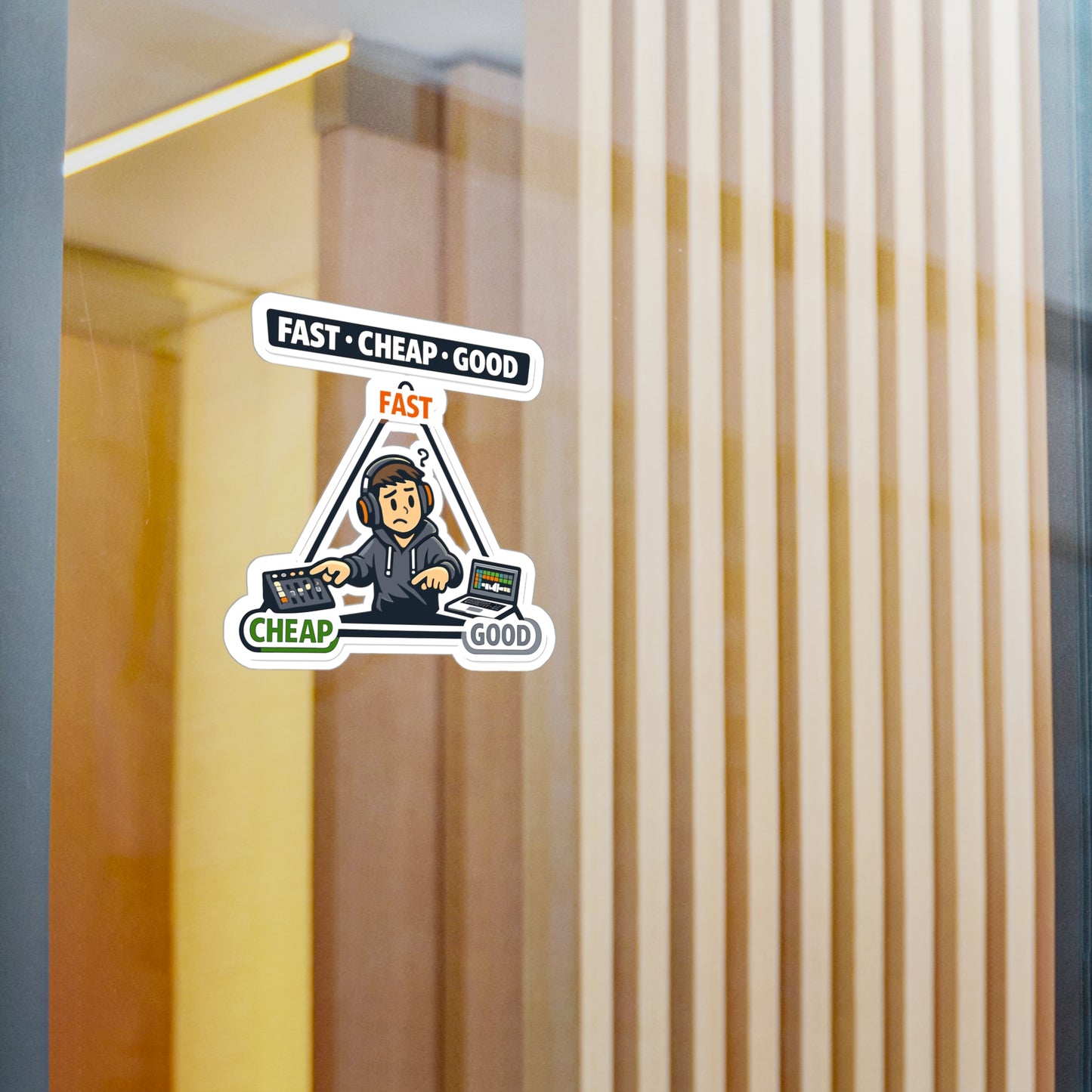 Audio Engineer Sticker Fast • Cheap • Good Vinyl Waterproof Decals for Laptop, Water Bottle, Sound Engineer Audio Technician Monitor
