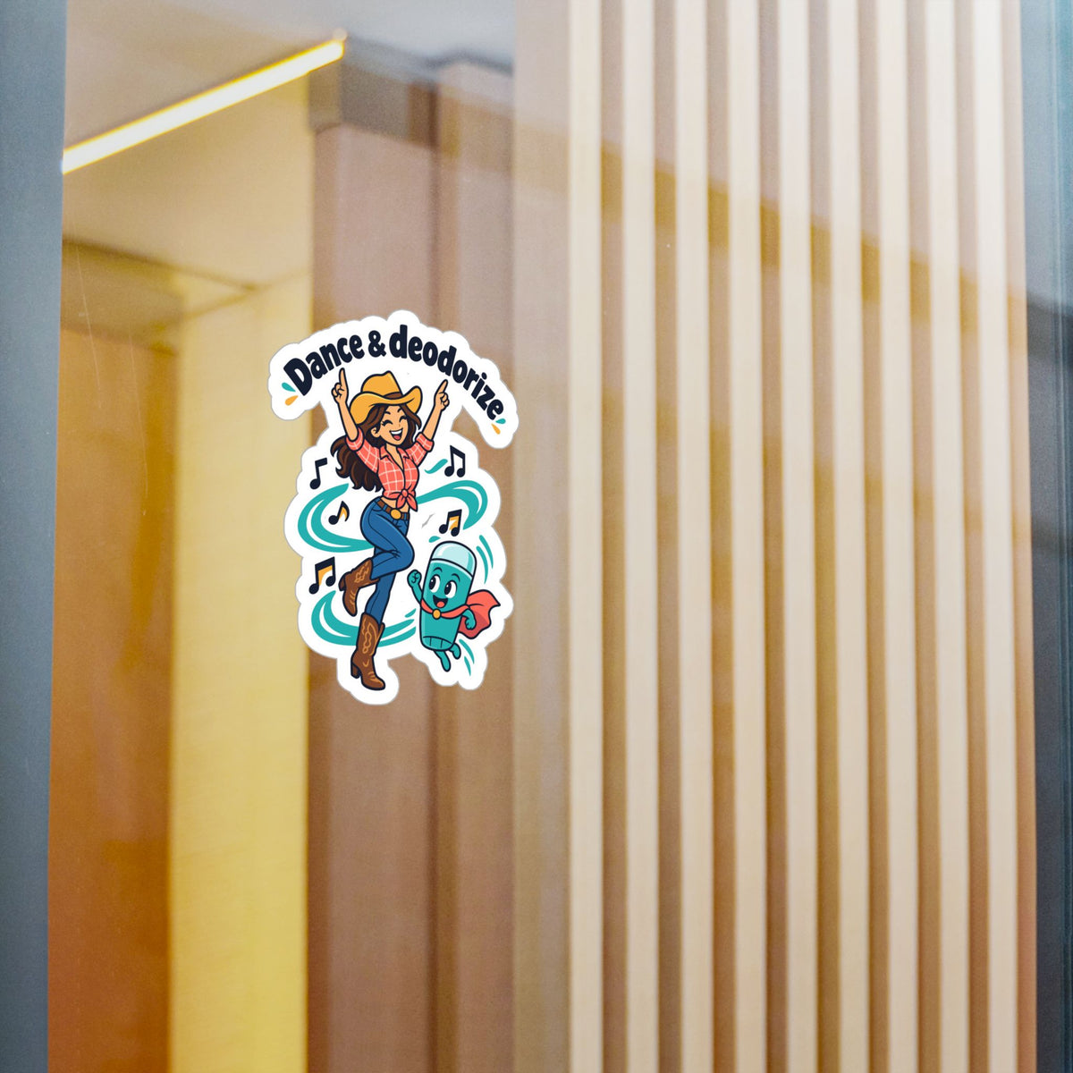 Line Dance Sticker - Dance & Deodorize Decals for the Country-Life Dancer, Western Laptop and Water Bottle Decor