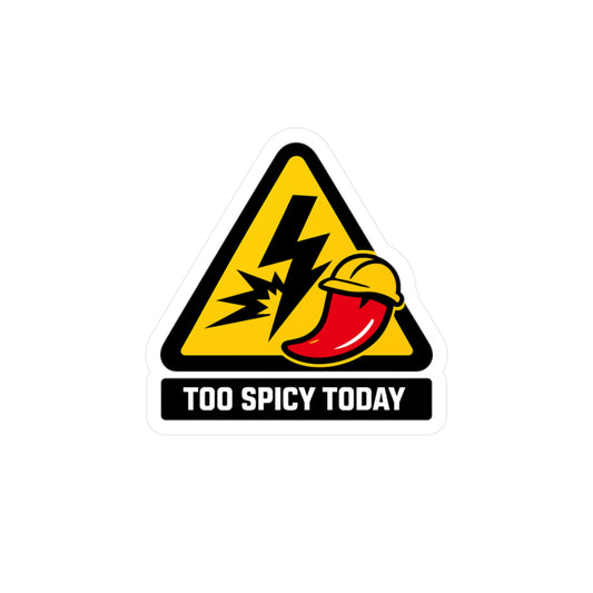 Electrician Sticker Too Spicy Today Funny Cable Wire Stripper Decals Waterproof Vinyl for Laptop Water Bottle