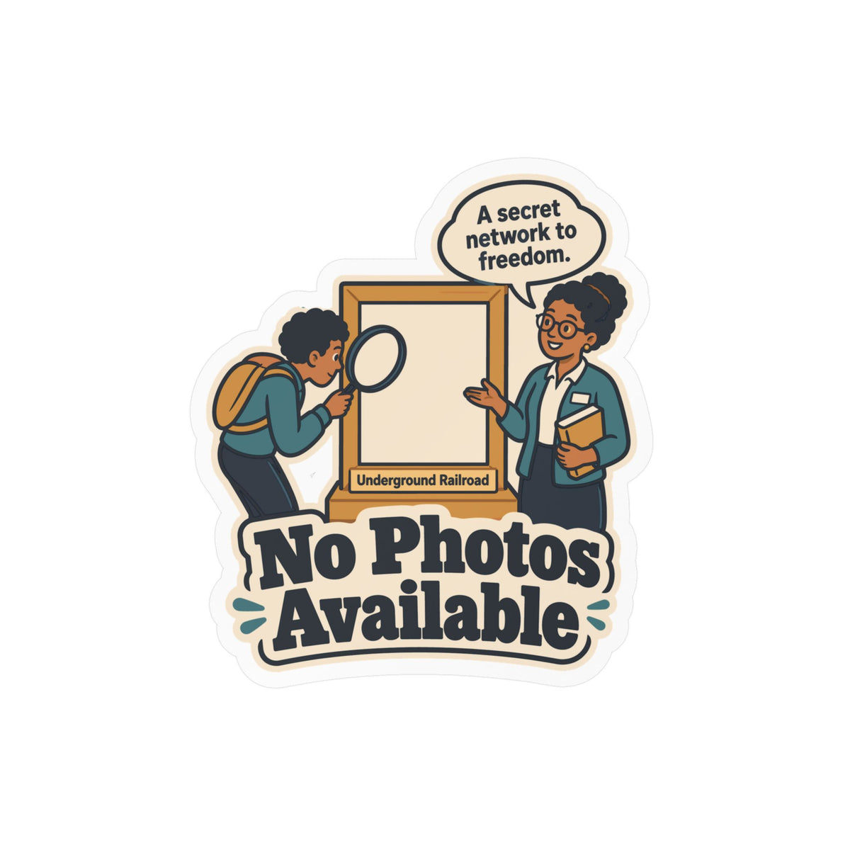 Librarian Sticker - No Photos Available Design, Fabulous Magical Unicorn Decals for Laptop and Water Bottle