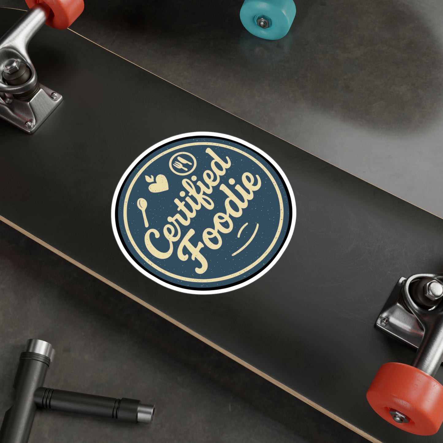 Foodie Sticker – Certified Foodie Vinyl Decals for Laptops & Water Bottles, Gift for Snack Lovers & Snack Enthusiasts, Waterproof Design