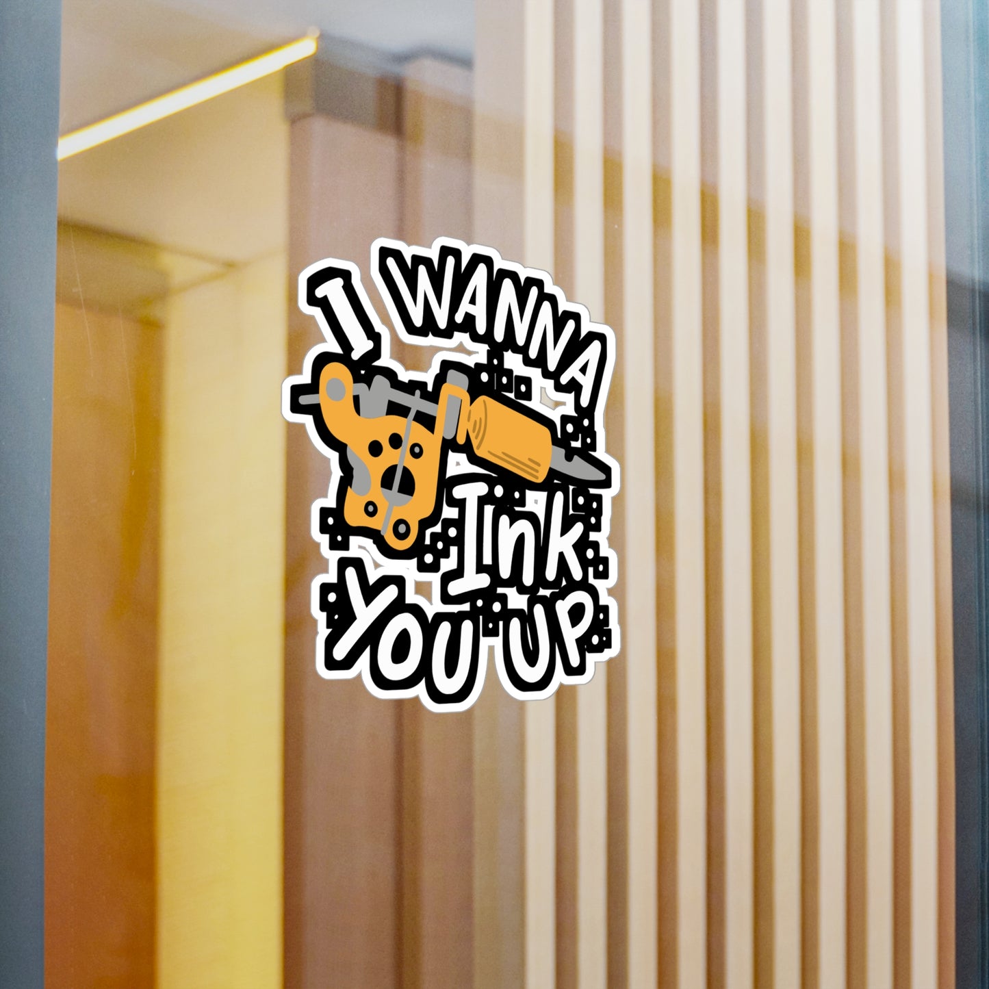 I Wanna Ink You Up Tattoo Artist - Tattoo-artist Sticker for Laptop Sticker. Water Bottle Sticker, Vinyl Tattoo Decal - Tattoo-artist Gift