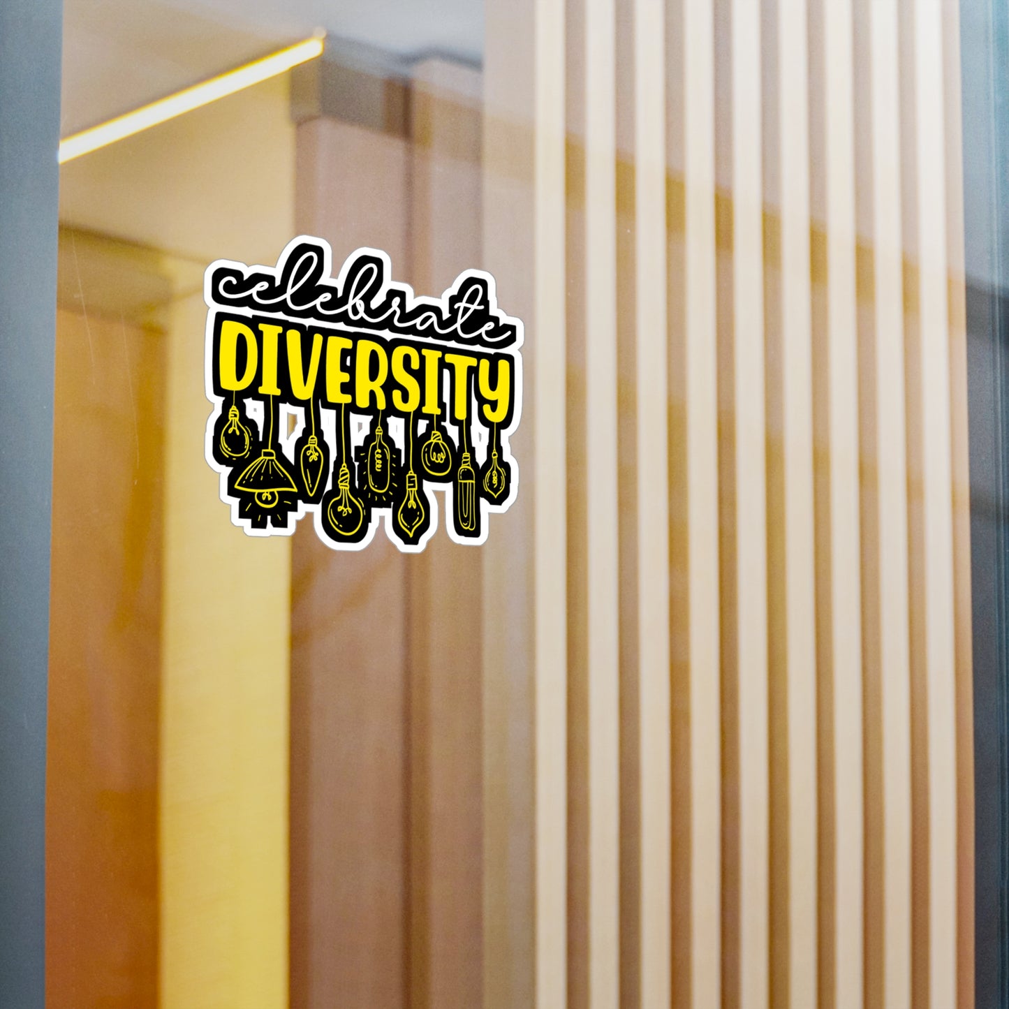 Celebrate Diversity - Electrician Sticker for Wall, Laptop, Window, Truck, Car Electrician Gift Vinyl Stripper Decal Sticker