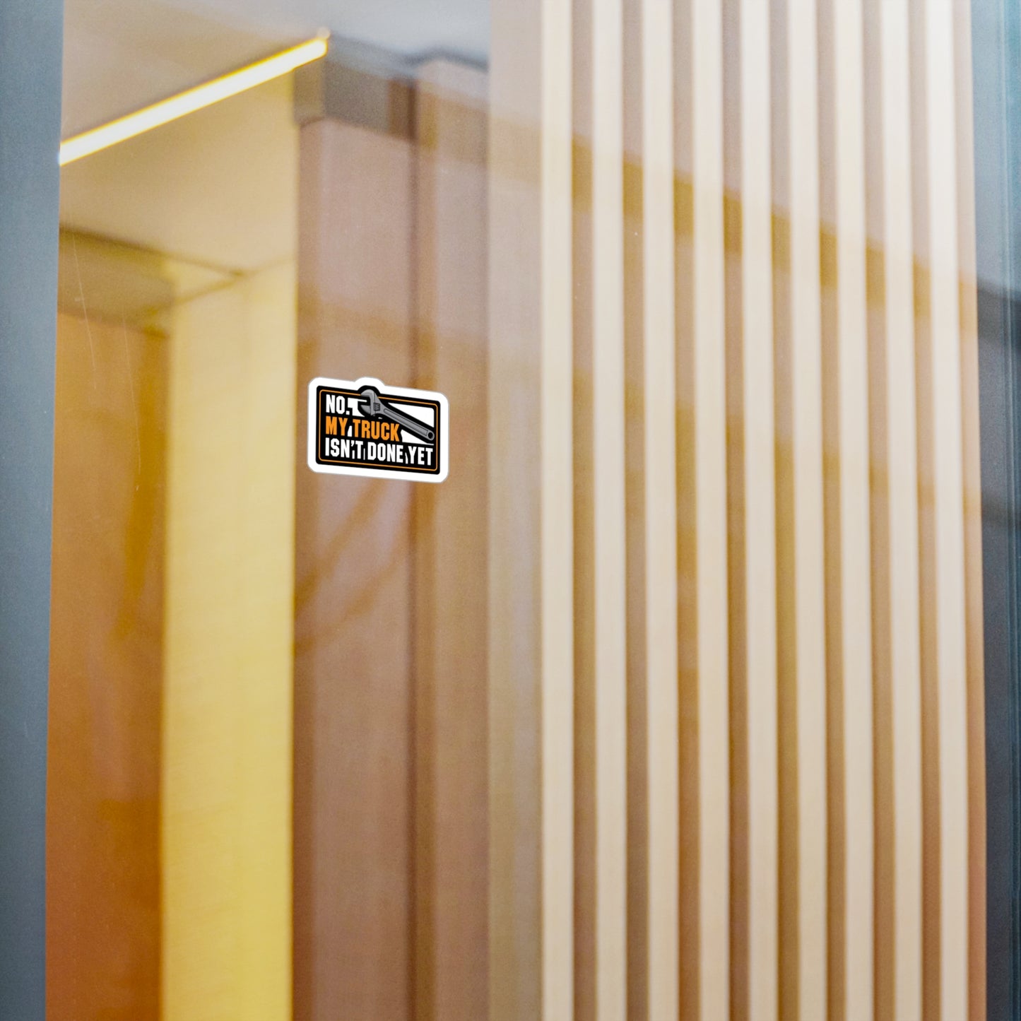 My Truck Isn't Done Yet - Truck Sticker for Laptop Sticker. Water Bottle Sticker, Vinyl Manual-transmission Decal - Truck Gift