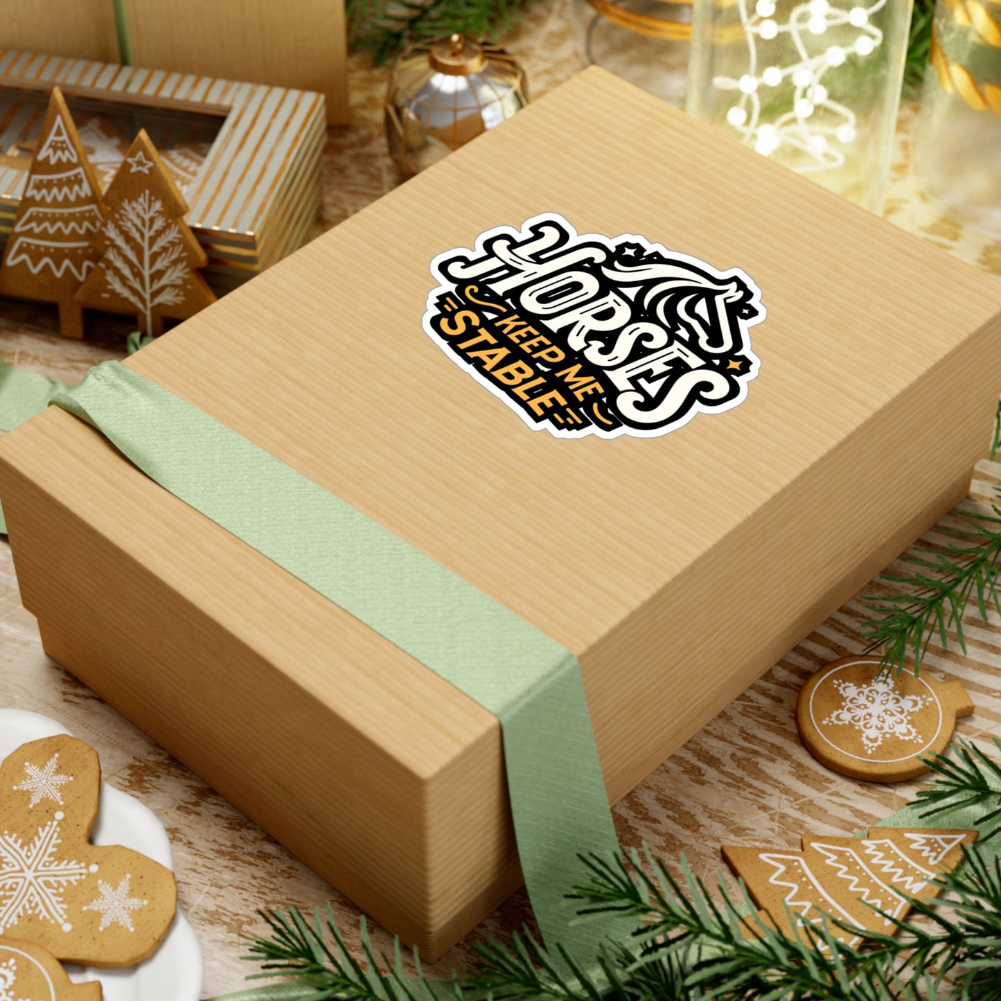 Horses Keep Me Stable - Horse Sticker for Car Window Laptop Sticker. Water Bottle Sticker, Vinyl Pasture Decal, Neigh Sticker - Horse Gift