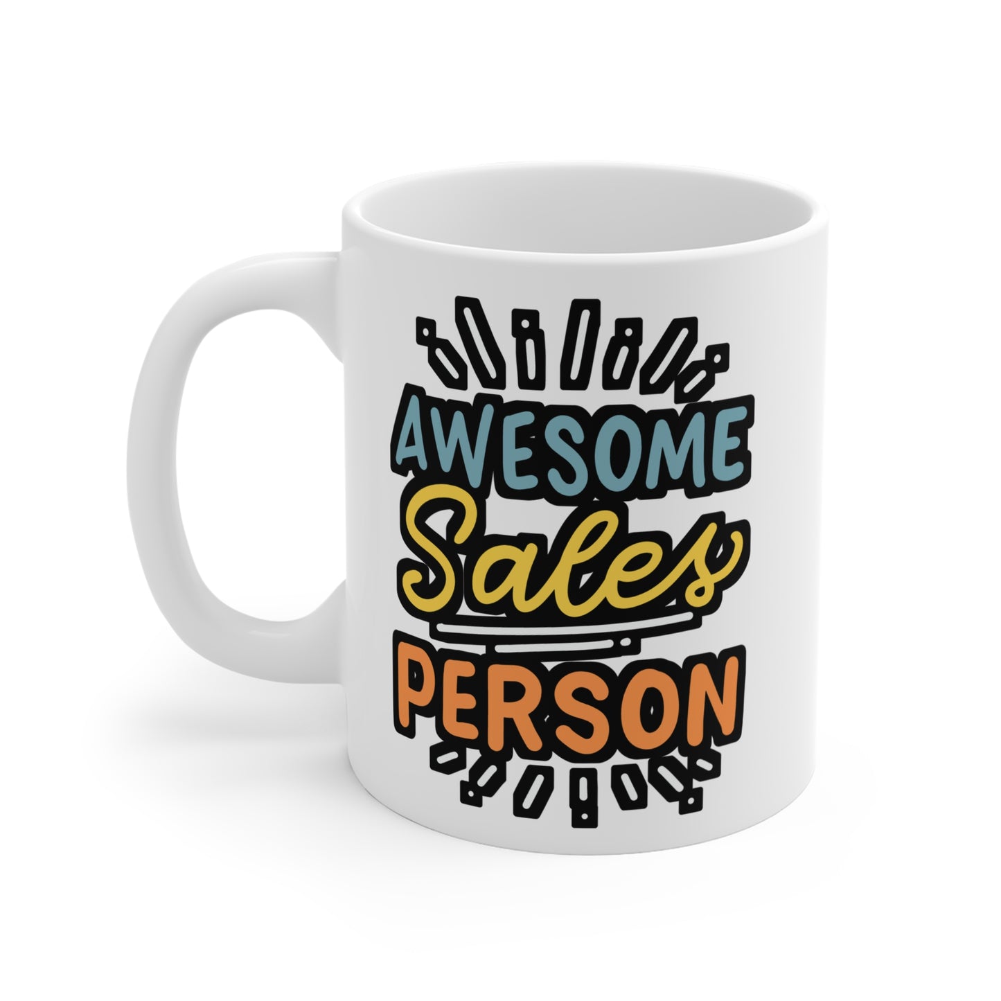 Awesome Salesperson - Salesman Mug for Coffee 11oz. Salesman Cup, White ceramic, Salesperson Mug, Assistant Tea Cup - Salesman Gift