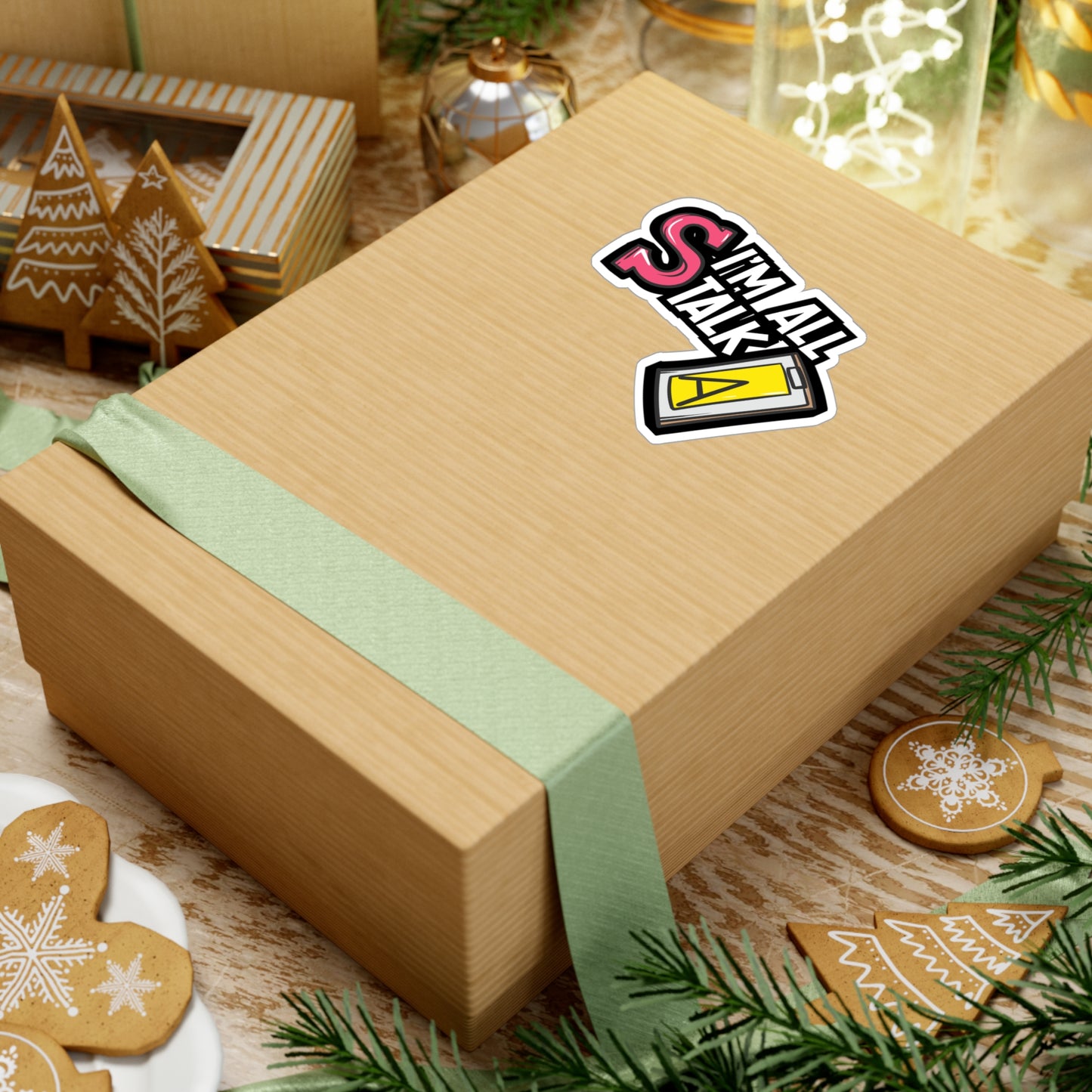 I'm All Talk - Speech-pathology Sticker for Laptop Sticker. Water Bottle Sticker, Vinyl Phoneme Decal - Speech-pathology Gift