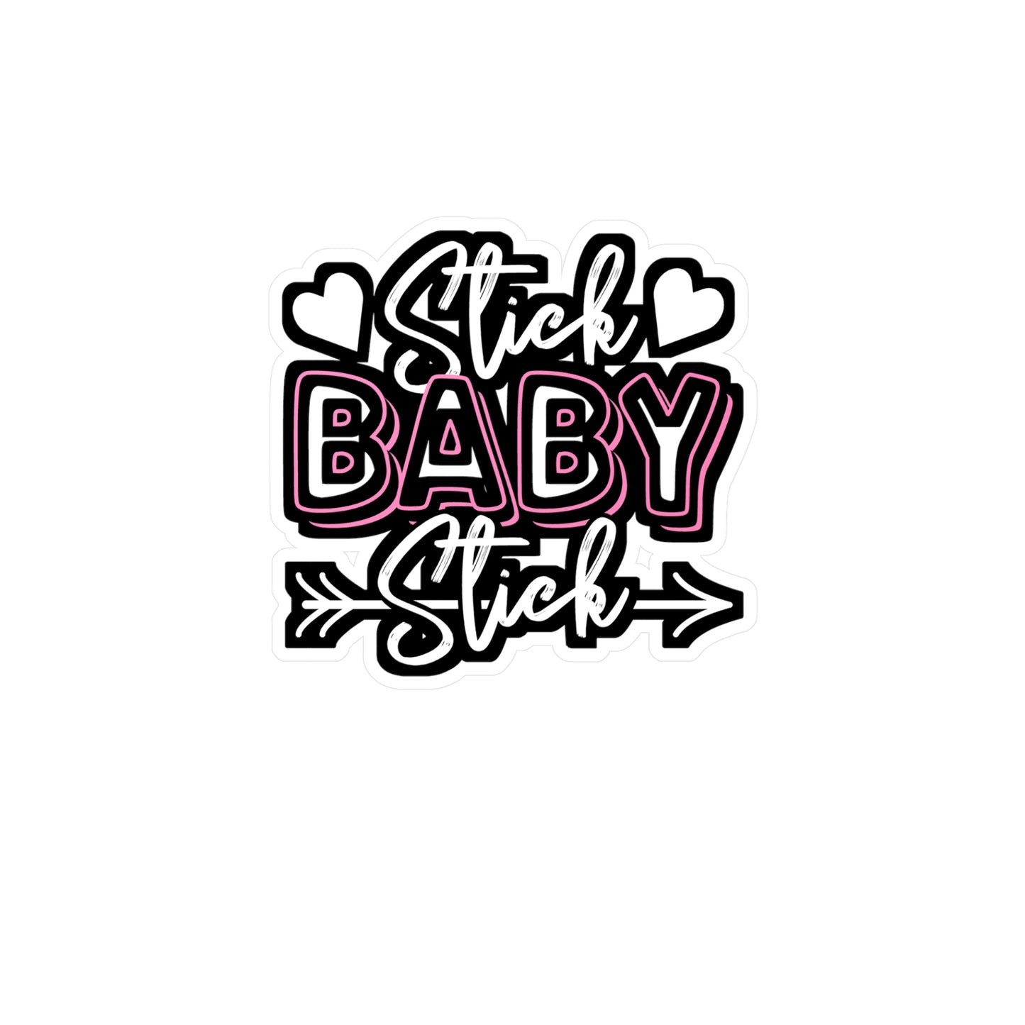 Stick Baby Stick - IVF Sticker for Car Window Laptop Sticker. Water Bottle Sticker, Vinyl Conceive Decal, Embryo Sticker - IVF Gift