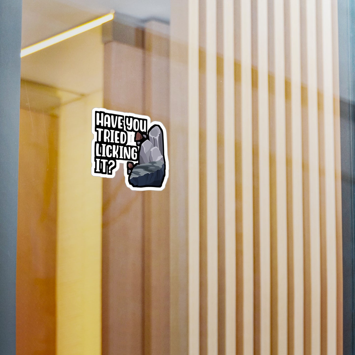 Have You Tried Licking It - Geology Sticker for Laptop Sticker. Water Bottle Sticker, Vinyl Geologist Decal - Geology Gift