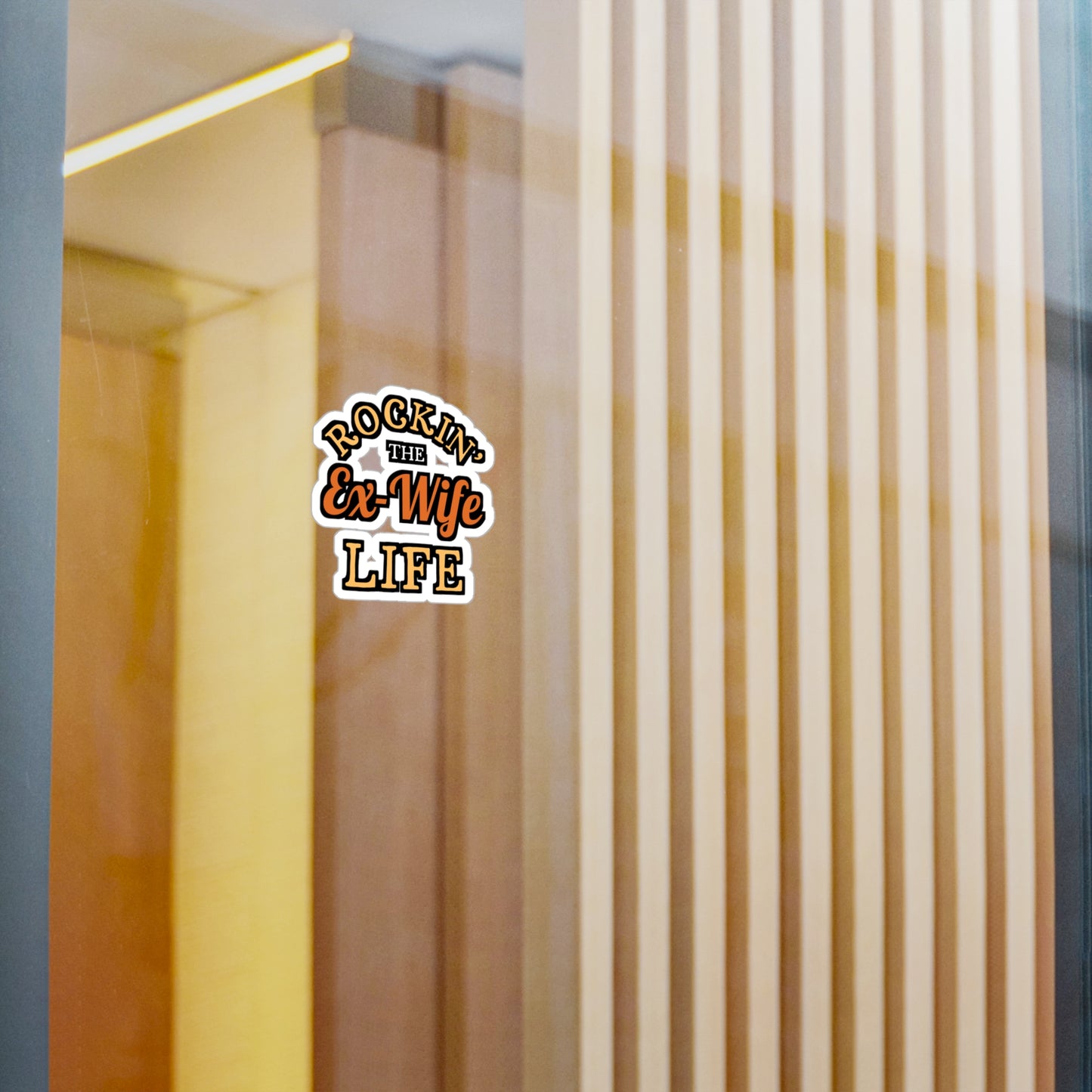 Rockin' the Ex-Wife Life | Divorce Sticker | Separation Decals | Alimony Laptop Sticker | Divorce Gift | Separation Gift