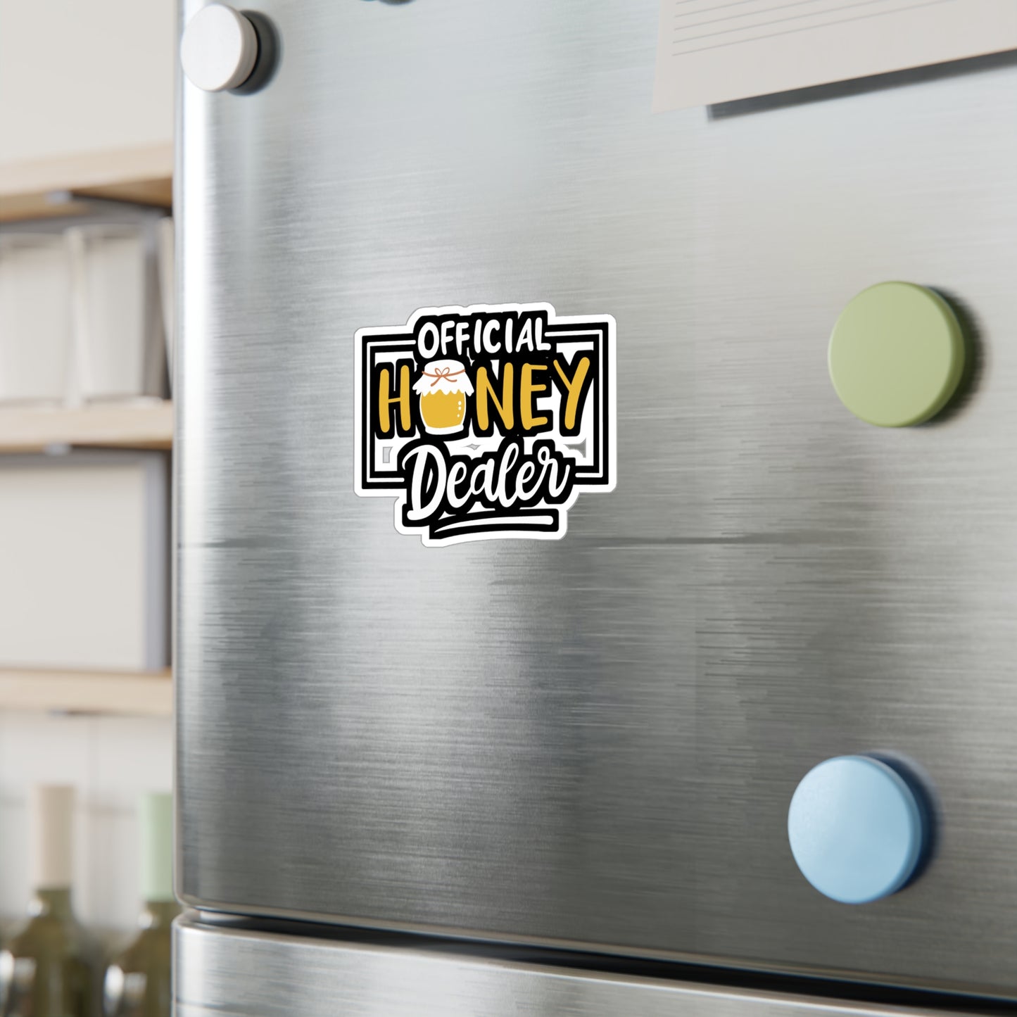 Official Honey Dealer - Beekeeping Sticker for Laptop Sticker. Water Bottle Sticker, Vinyl Brood Decal - Beekeeping Gift