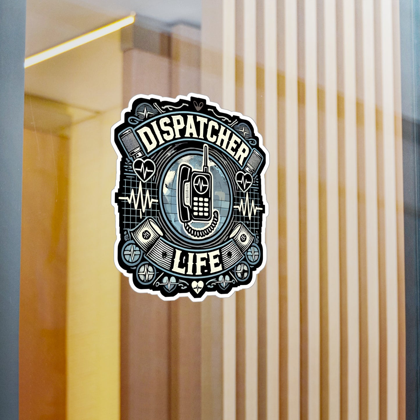 Dispatcher Life - Dispatcher Sticker for Laptop Sticker. Water Bottle Sticker, Vinyl Dispatcher life Decal - Dispatcher Gift