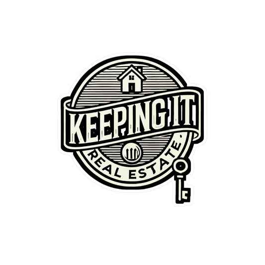 Keeping It Real Estate - Real estate Sticker for Laptop Sticker. Water Bottle Sticker, Vinyl Real estate agent Decal - Real estate Gift