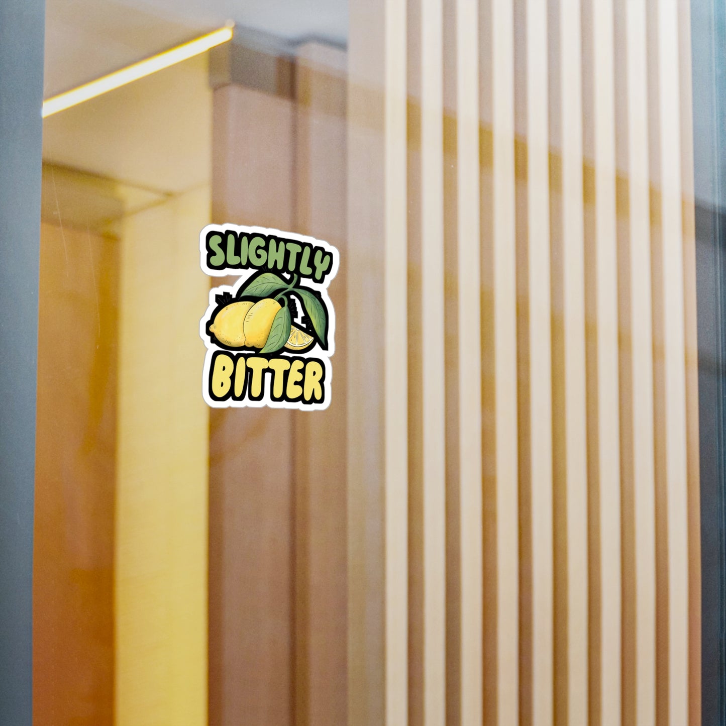 Slightly Bitter - Lemonade Sticker for Wall, Laptop, Window, Truck, Car Lemonade Gift Vinyl Lemon Decal Sticker