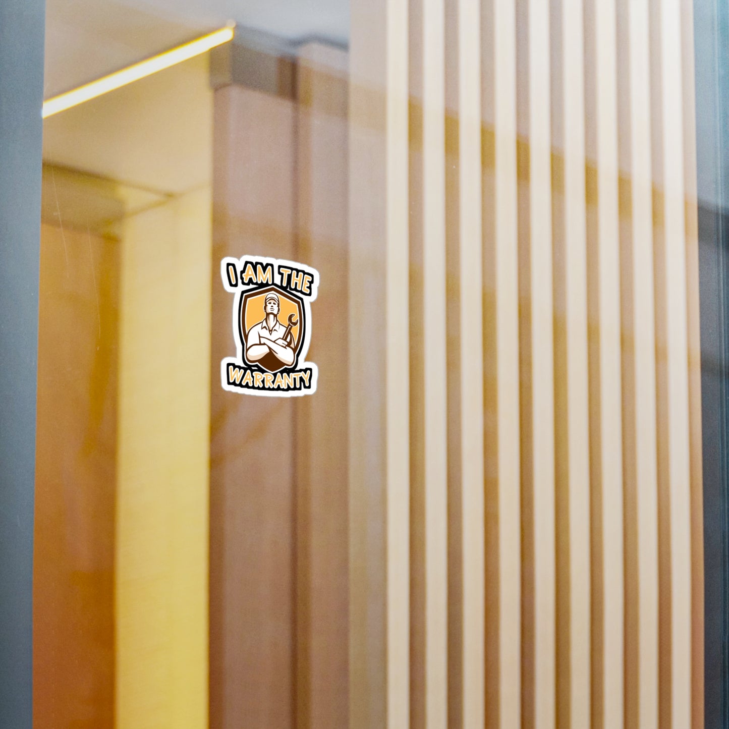 I Am The Warranty - Handyman Sticker for Wall, Laptop, Window, Truck, Car Handyman Gift Vinyl Funny Decal Sticker