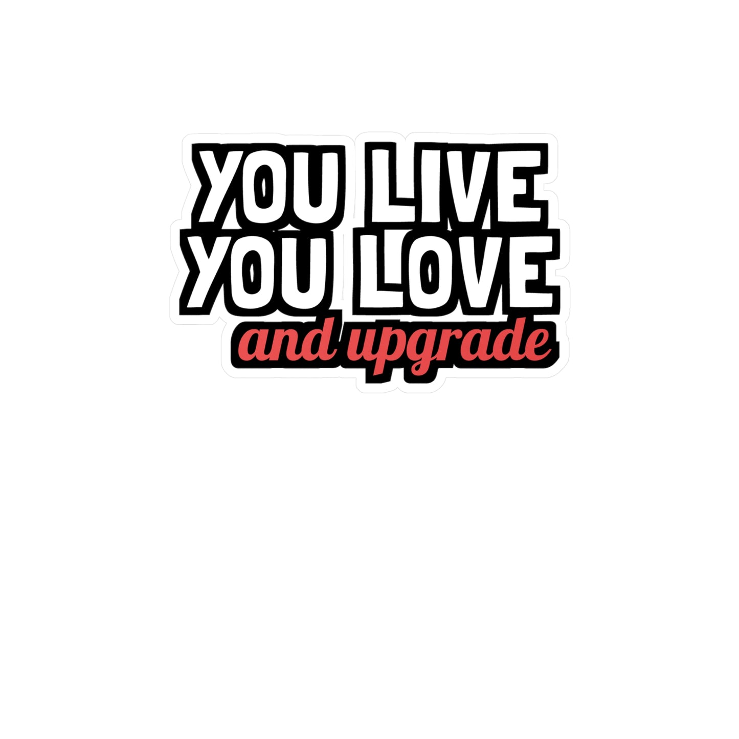 You Live You Learn and You Upgrade | Divorce Sticker | Separation Decals | Alimony Laptop Sticker | Divorce Gift