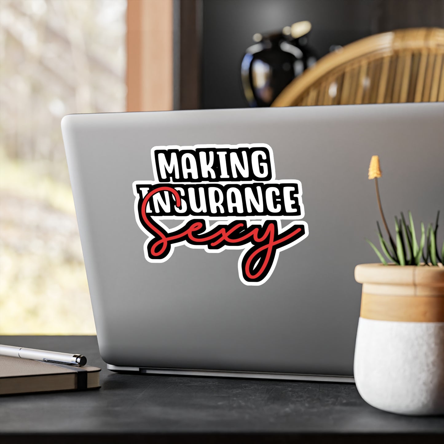 Maiking Insurance Sexy | Insurance-agent Sticker | Policy Decals | Premium Laptop Sticker | Insurance-agent Gift | Policy Gift