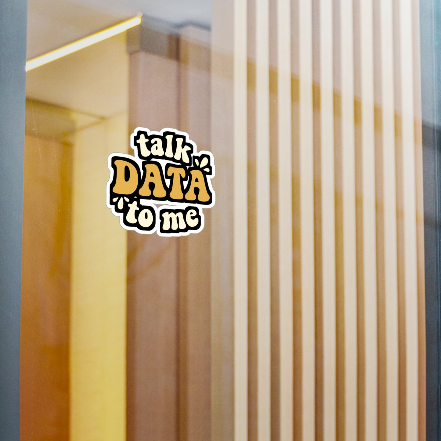 Talk Data To Me Data Scientist | Data-science Sticker | Neutral Decals | Network Laptop Sticker | Data-science Gift | Neutral Gift
