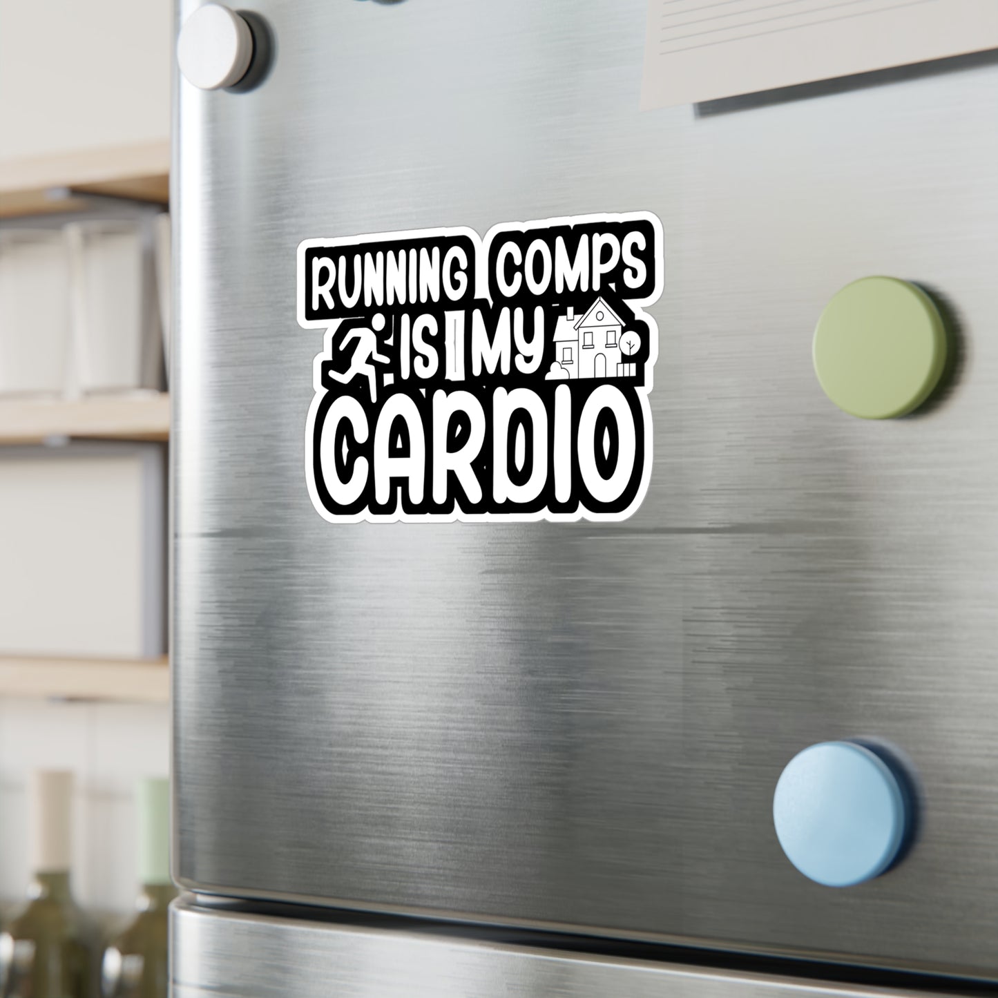 Running comps is my cardio - Real estate Sticker for Wall, Laptop, Window, Truck, Car Real estate Gift Vinyl Real estate agent Decal Sticker