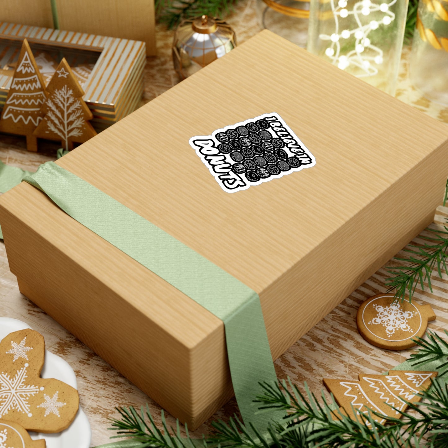 I Believe in Donuts - Donut Sticker for Car Window Laptop Sticker. Water Bottle Sticker, Vinyl Food Decal, Donuts Sticker - Donut Gift