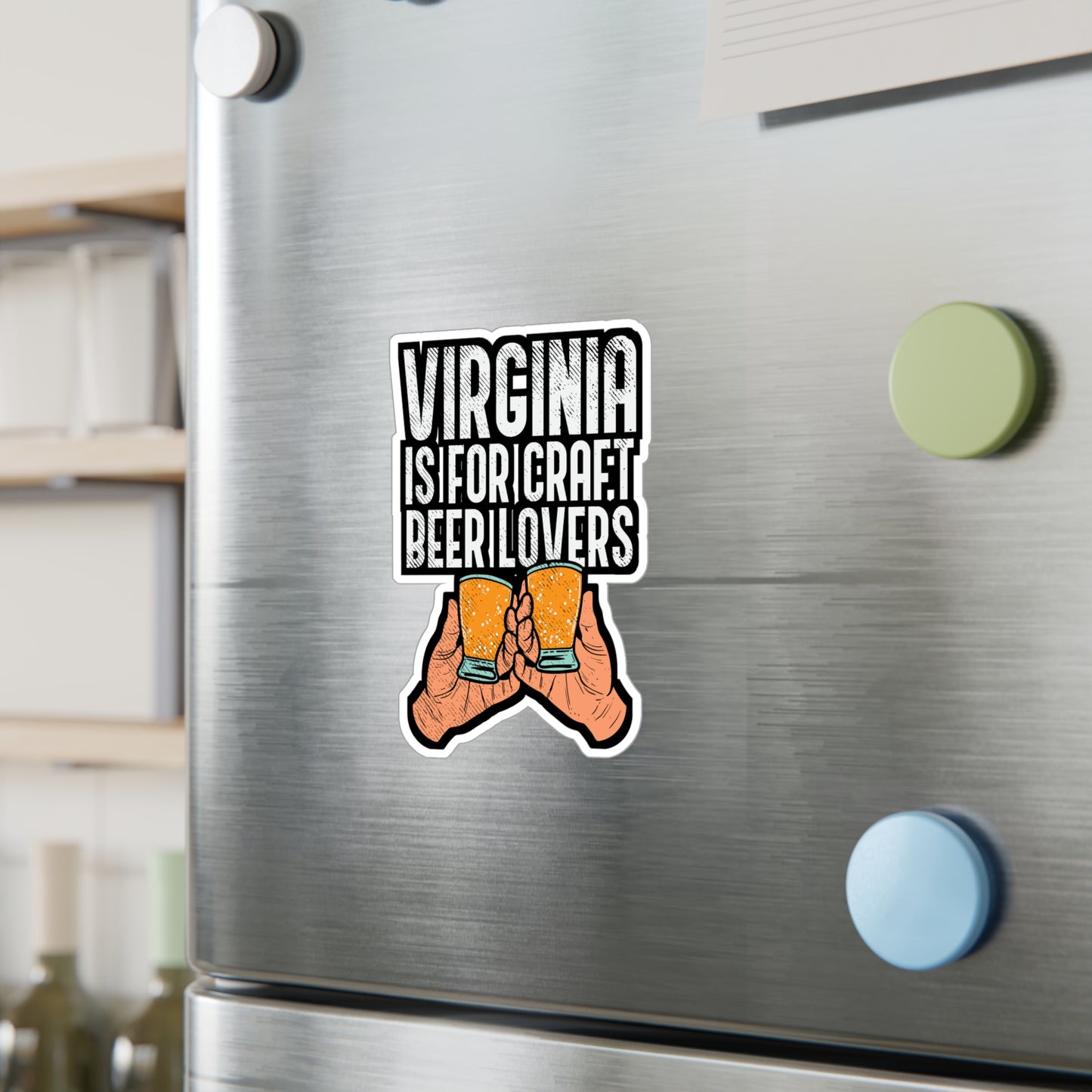 Virginia Is For Craft Beer Lovers - Craft-beer Sticker for Laptop Sticker. Water Bottle Sticker, Vinyl Virginia Decal - Craft-beer Gift