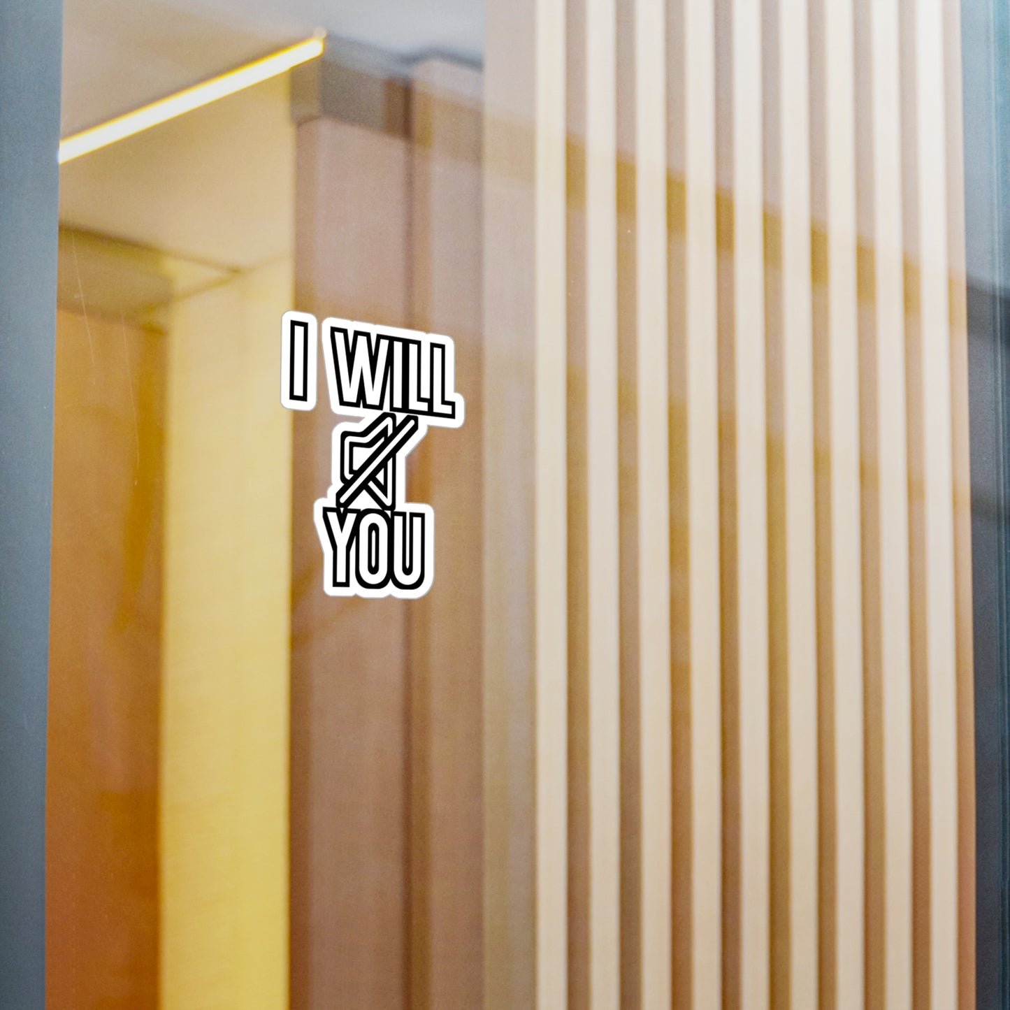 I will mute you - Music Sticker for Wall, Laptop, Window, Truck, Car Music Gift Vinyl Funny Decal Sticker