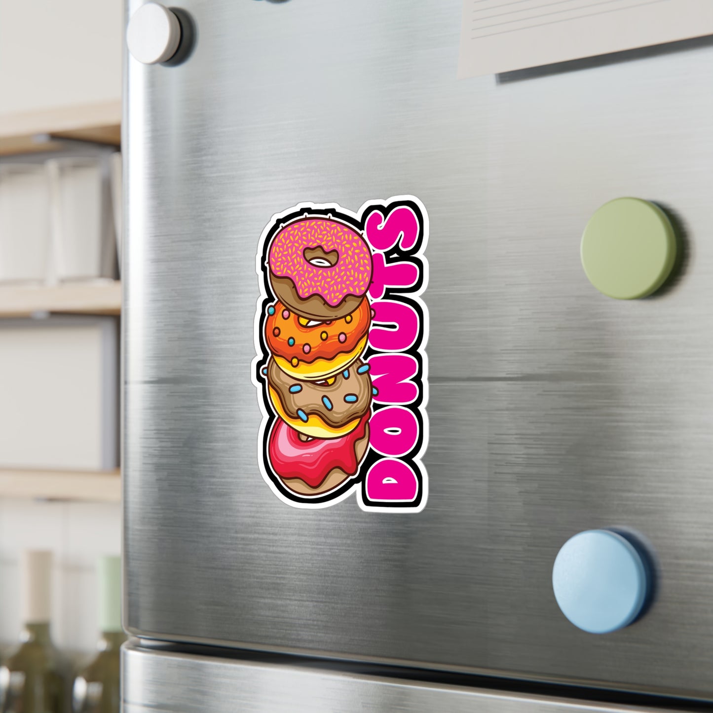 Donuts - Donut Sticker for Car Window Laptop Sticker. Water Bottle Sticker, Vinyl Food Decal, Donuts Sticker - Donut Gift