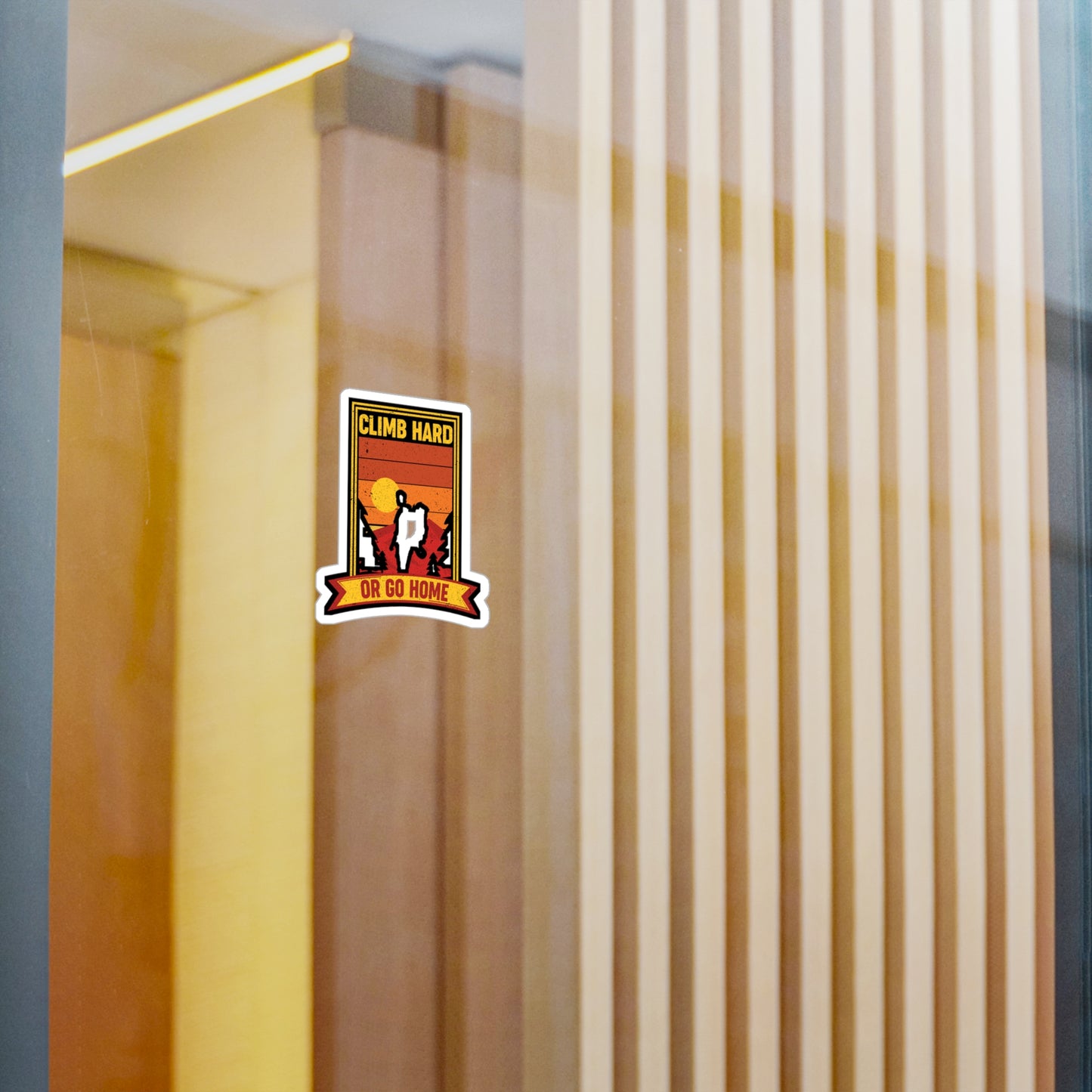 Rock Climbing Mountain Climber Bouldering  - Climbing Sticker for Laptop Sticker. Water Bottle Sticker, Vinyl Climber Decal - Climbing Gift