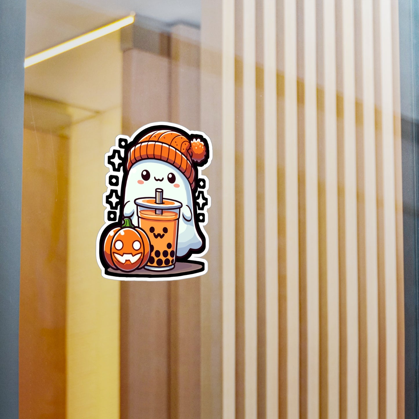 Halloween Costume Ghost Sweets Tee - Halloween Sticker for Laptop Sticker. Water Bottle Sticker, Vinyl Ghost Decal - Halloween Gift