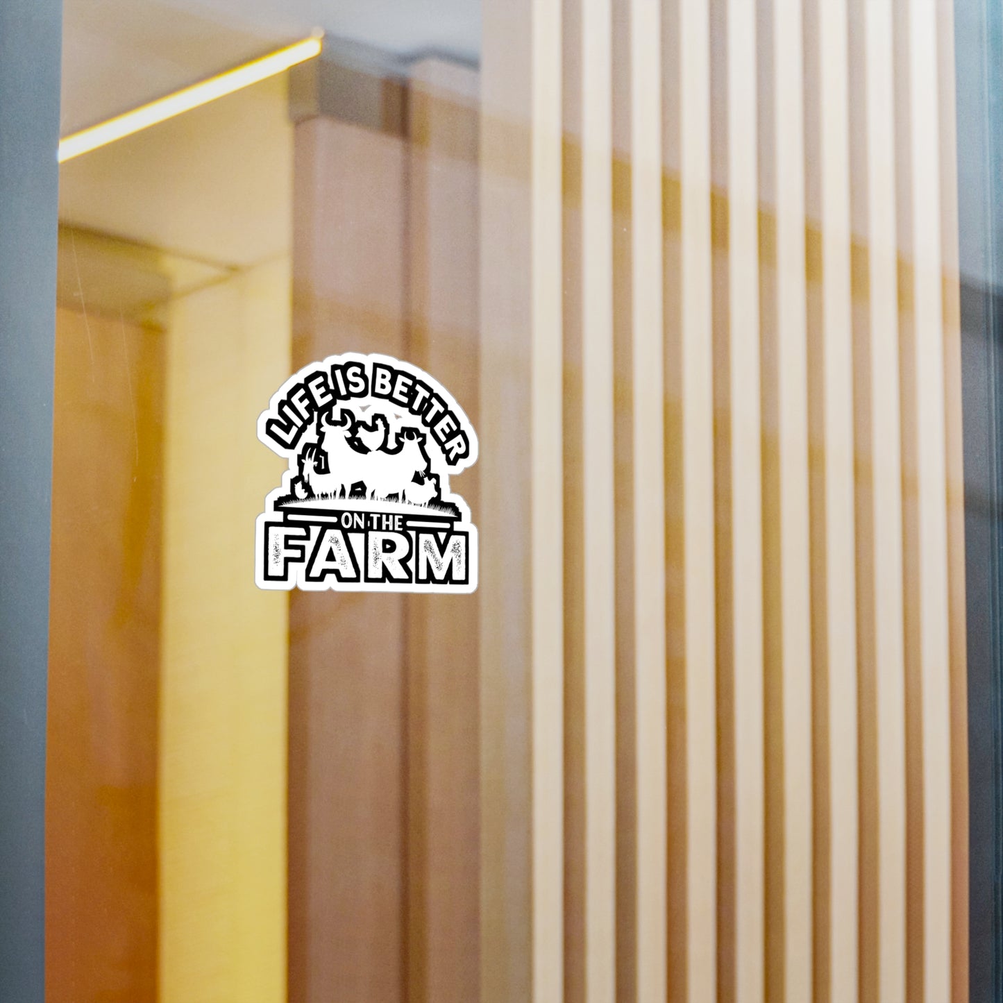 Life Is Better On the Farm - Farmer Sticker for Laptop Sticker. Water Bottle Sticker, Vinyl Farm Decal - Farmer Gift