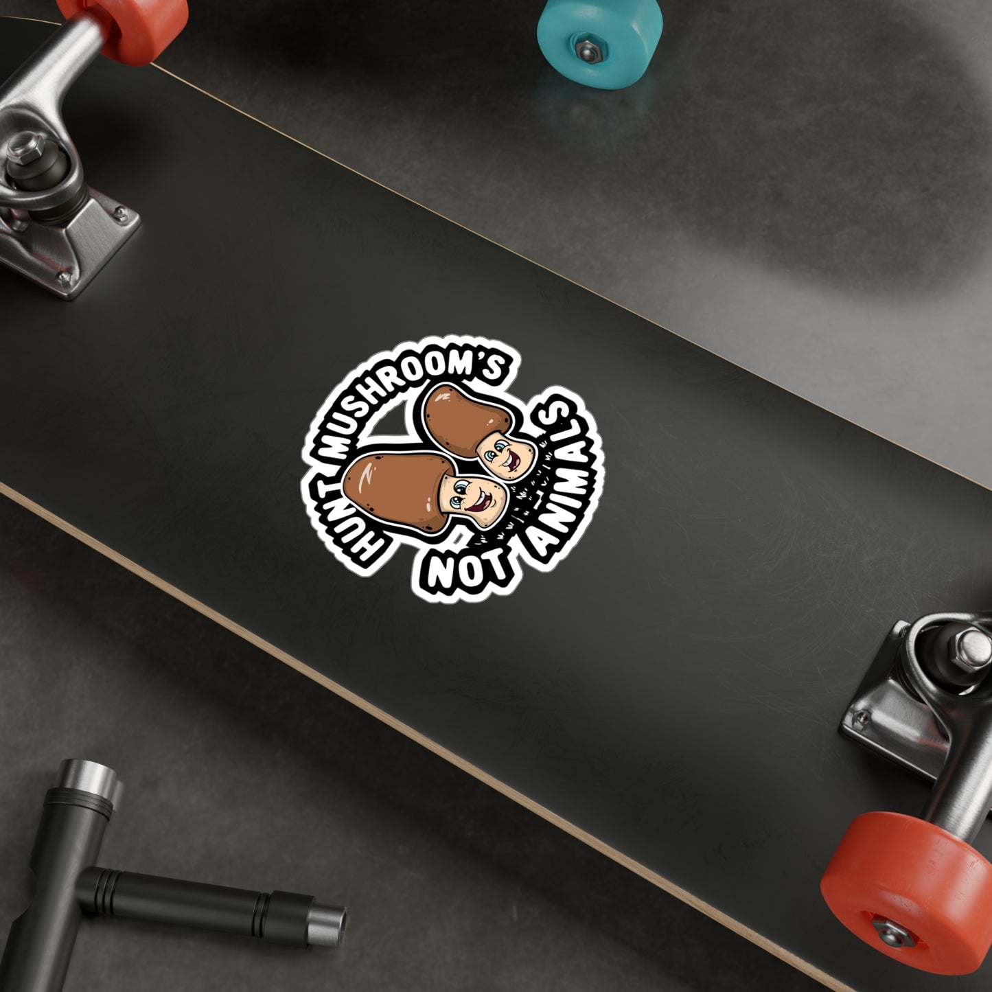 Hunt Mushroom's Not Animals - Mushroom-hunting Sticker for Laptop Sticker. Water Bottle Sticker, Vinyl Morel Decal - Mushroom-hunting Gift