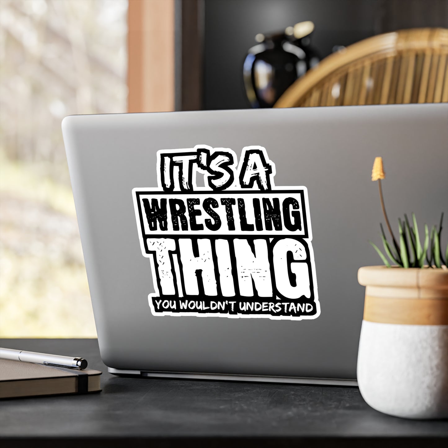 It's A Wrestling Thing You Wouldn't Understand - Wrestle Sticker for Laptop Sticker. Water Bottle Sticker, Vinyl Wrestling Decal - Wrestle Gift