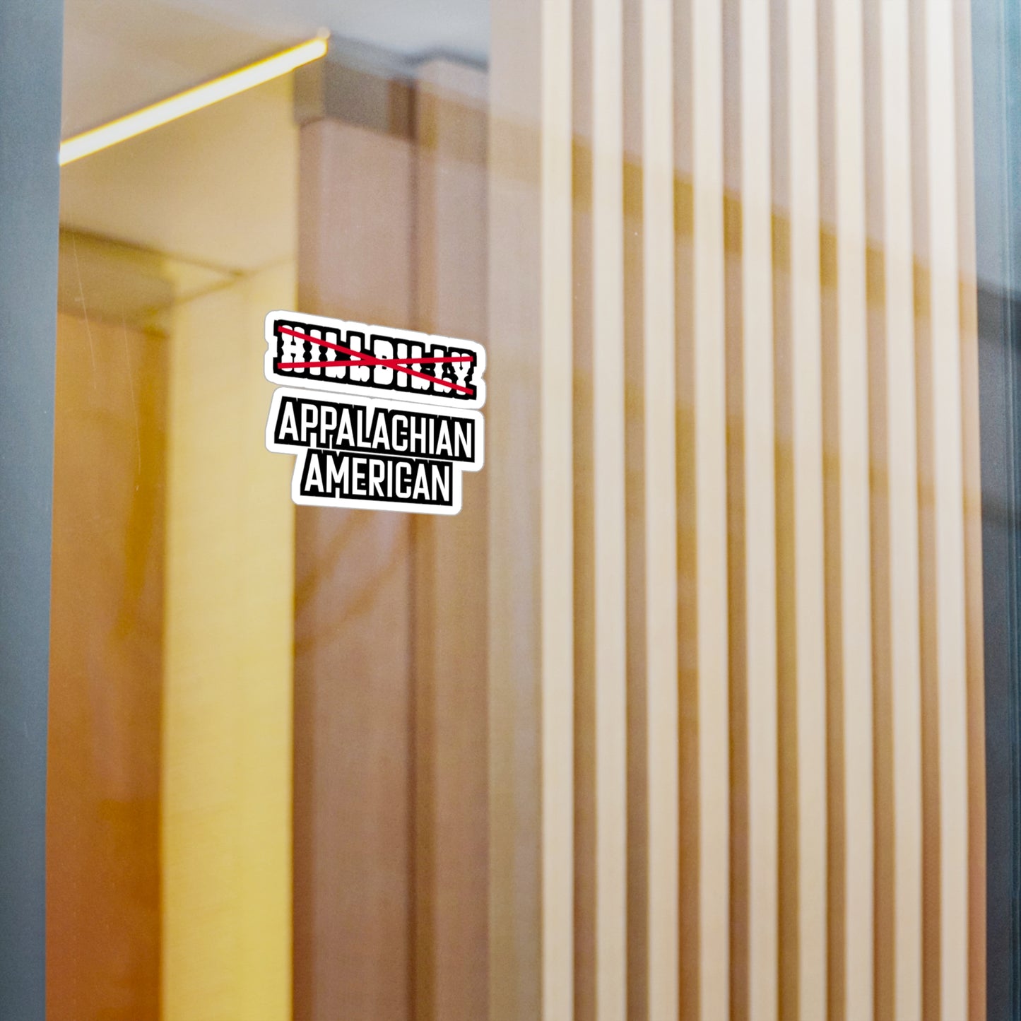 Hillbilly Appalachian American - Hillybilly Sticker for Wall, Laptop, Window, Truck, Car Hillybilly Gift Vinyl Redneck Decal Sticker