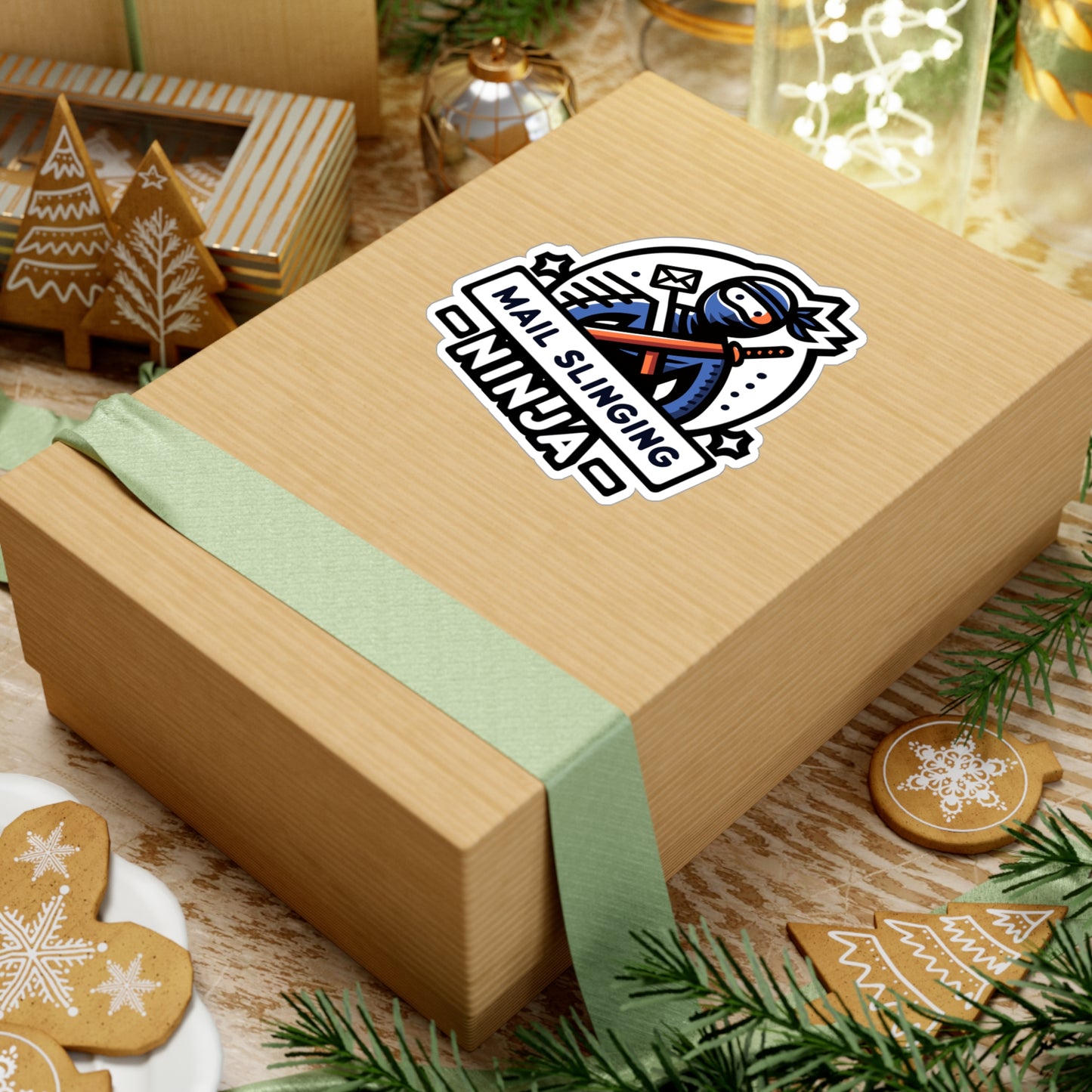 Mail Slinging Ninja  - Postal worker Sticker for Window Laptop Sticker. Water Bottle Sticker, Vinyl Funny postal worker Decal - Postal worker Gift